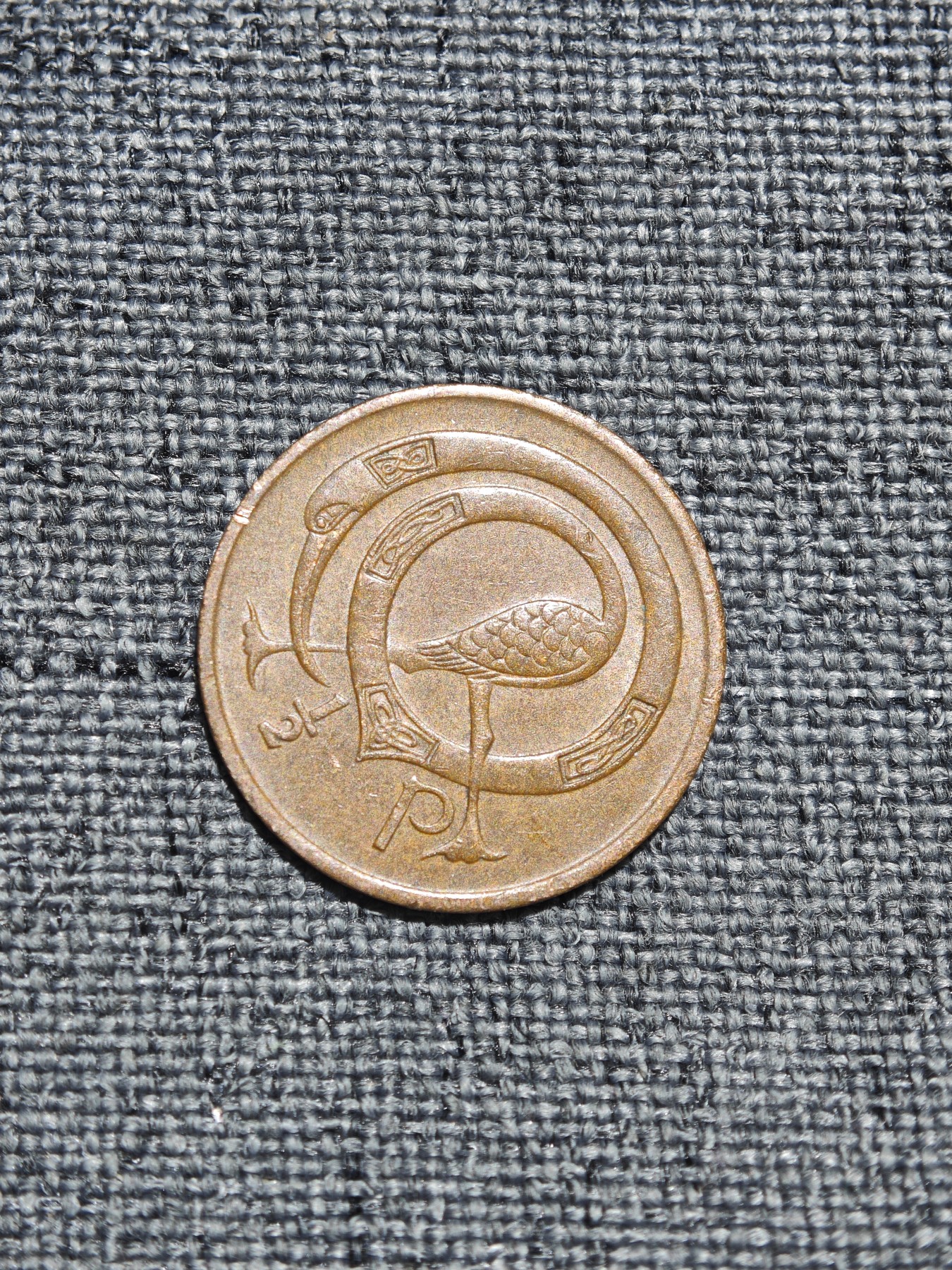 外国硬币收藏第5期 爱尔兰1971年竖琴半分1枚