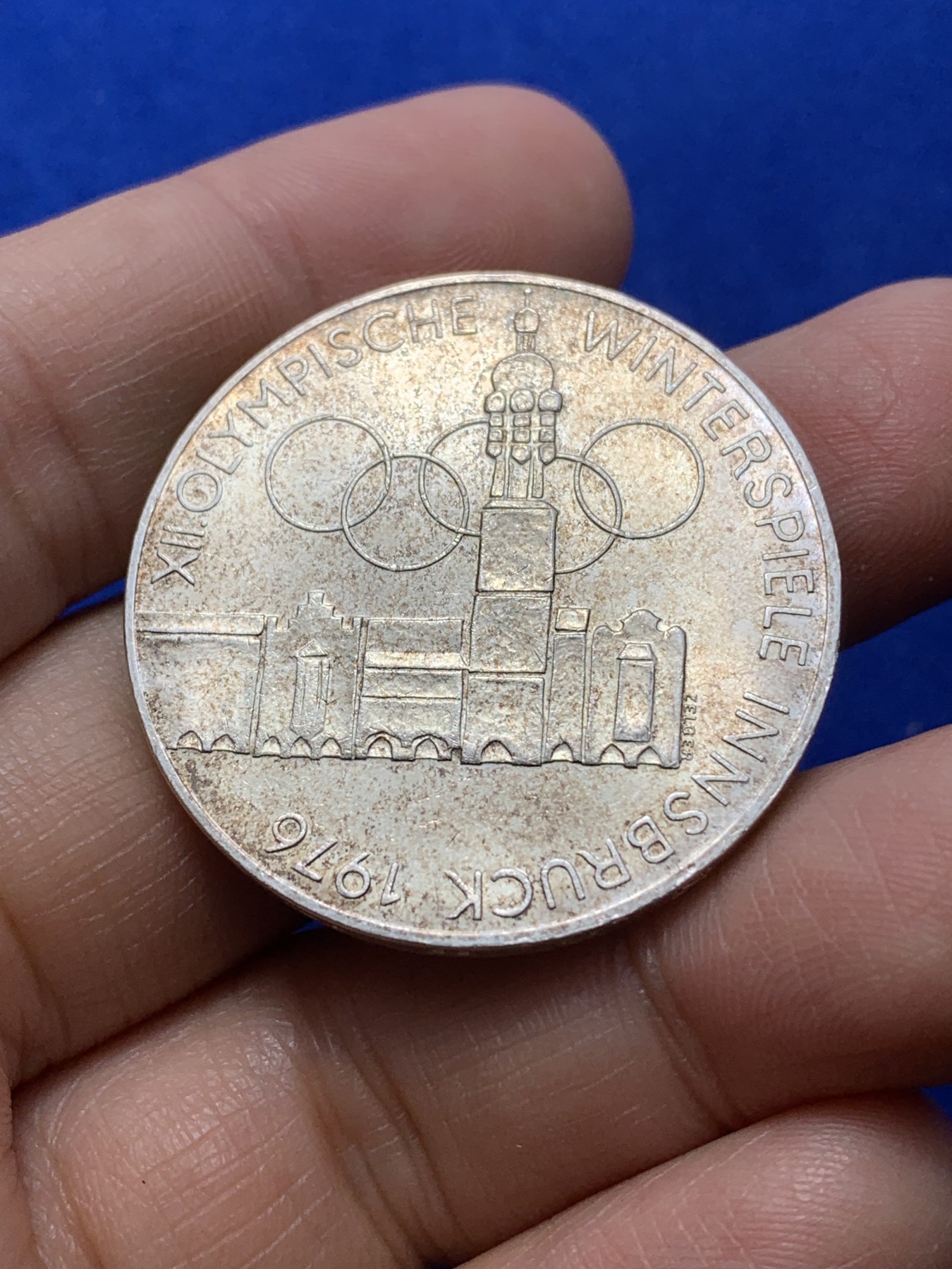 《竞宝斋》第224场-周日，周一，周二 3场 (全场包邮) 奥地利 1976年 因斯布鲁克奥运会 100先令 大银币