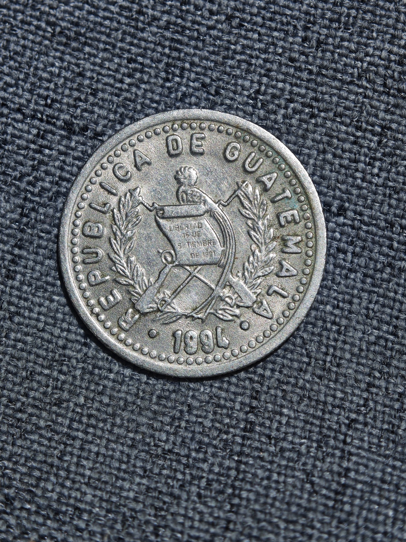 外国硬币收藏第5期 危地马拉1994年10分