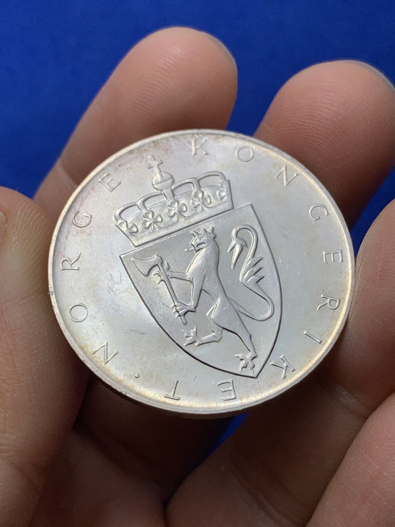 《竞宝斋》第224场-周日，周一，周二 3场 (全场包邮) 挪威1964年10克朗银币