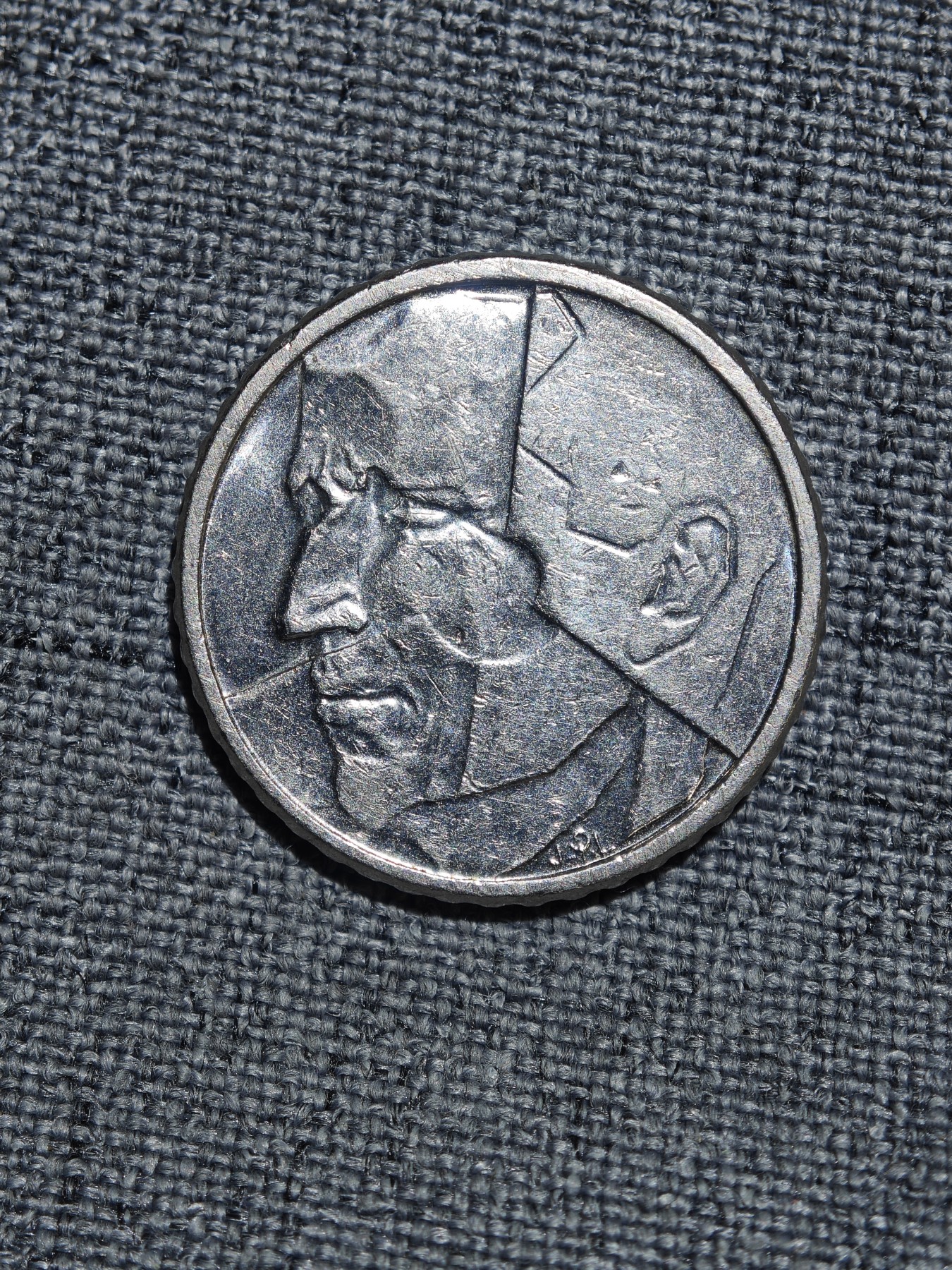 外国硬币收藏第5期 比利时1990年博杜安一世50法郎