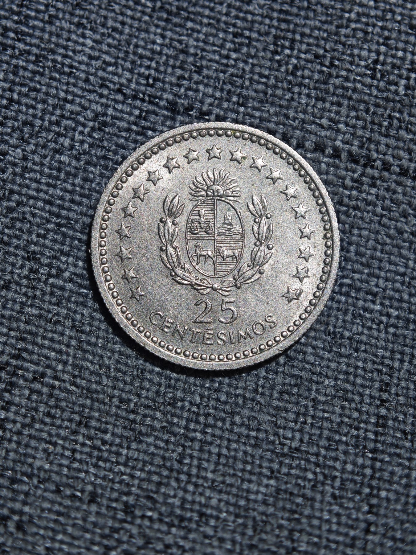 外国硬币收藏第5期 美品乌拉圭1960年25分