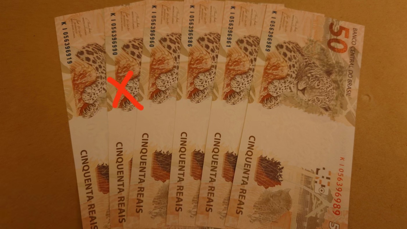 【世界钱币】精选微拍第89期暨2023年第三十六期 最新币展品种(群里卖剩挑剩的)专场 2010年巴西50里亚尔 全新绝品无47尾号919