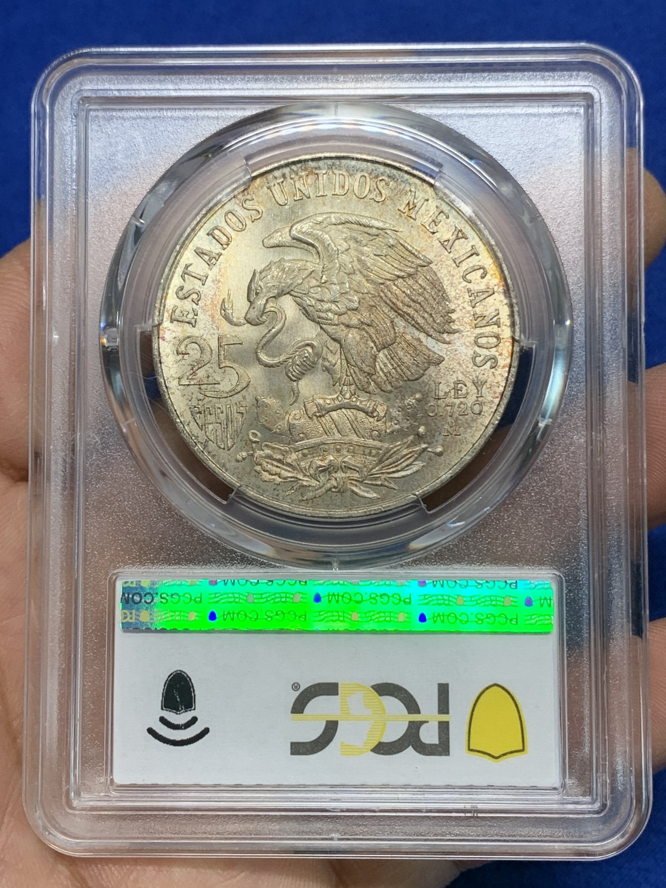 《竞宝斋》第224场-周日，周一，周二 3场 (全场包邮) PCGS MS66 墨西哥1968年奥运银币