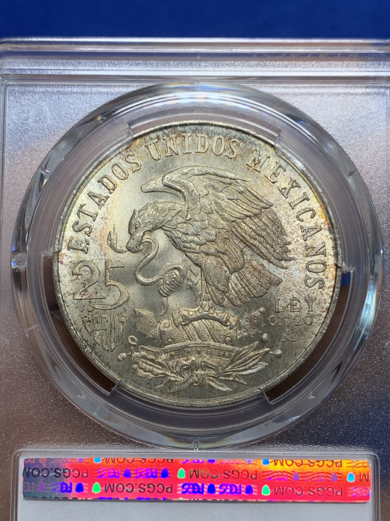 《竞宝斋》第224场-周日，周一，周二 3场 (全场包邮) PCGS MS66 墨西哥1968年奥运银币