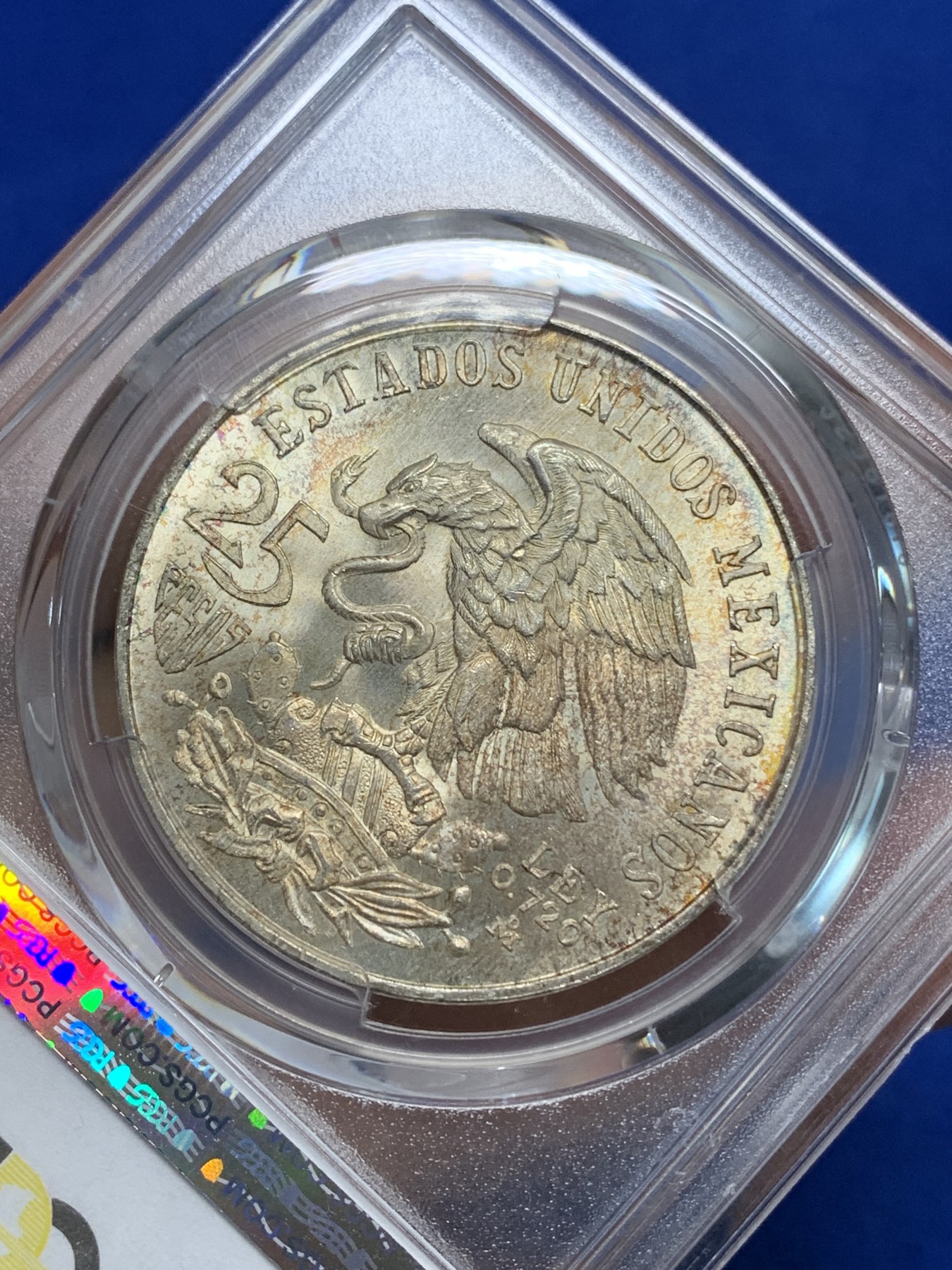 《竞宝斋》第224场-周日，周一，周二 3场 (全场包邮) PCGS MS66 墨西哥1968年奥运银币