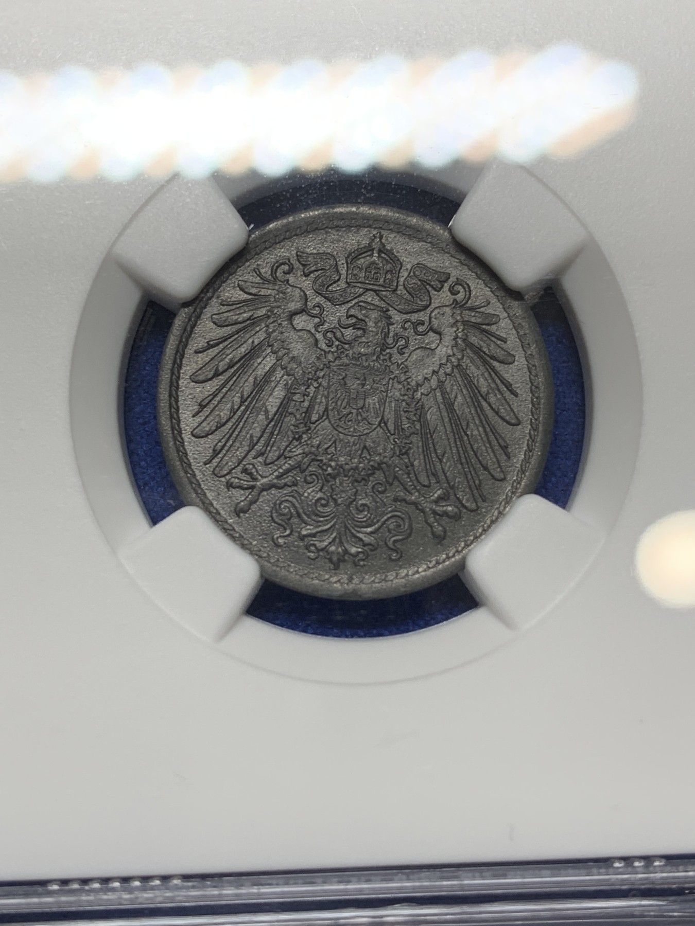 《竞宝斋》第224场-周日，周一，周二 3场 (全场包邮) NGC-MS64 德国（1921年）10芬尼锌币 亚军分，少见好品