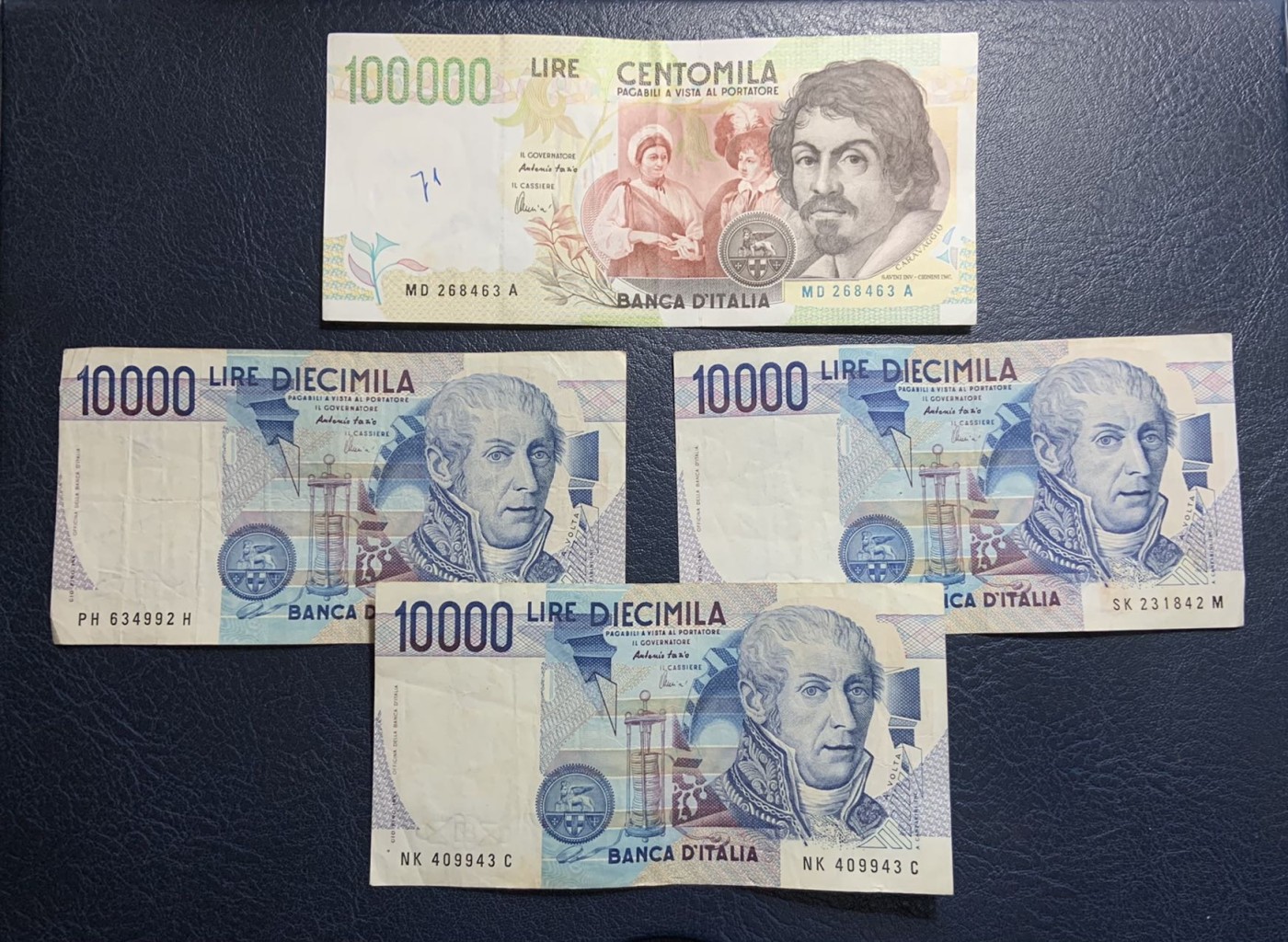 收藏联盟Quantum Auction 第312期拍卖  意大利1992年100000里拉和1984年10000里拉 品相如图