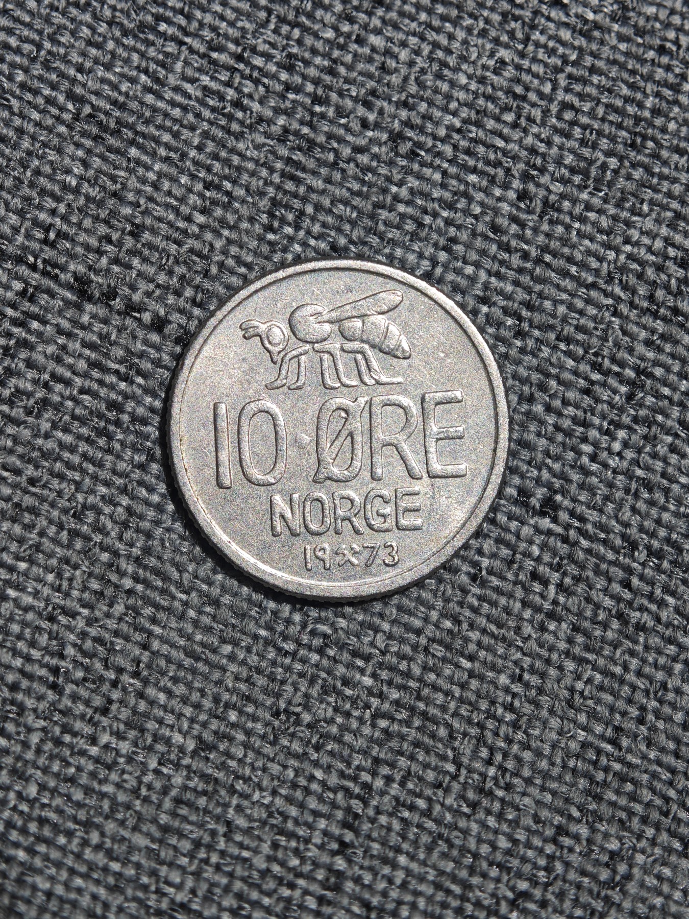 外国硬币收藏第5期 挪威1973年蜜蜂10欧尔