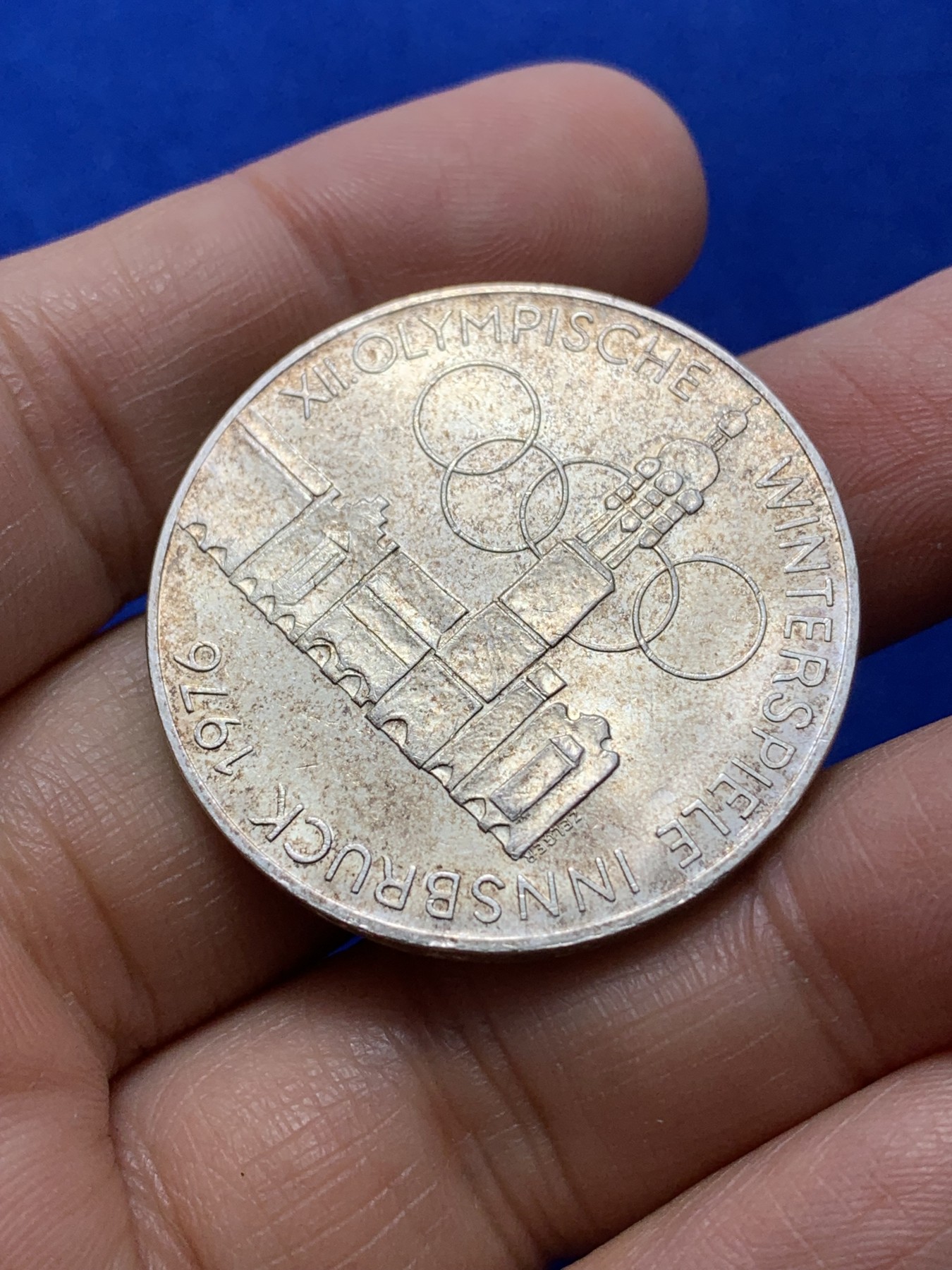 《竞宝斋》第224场-周日，周一，周二 3场 (全场包邮) 奥地利 1976年 因斯布鲁克奥运会 100先令 大银币