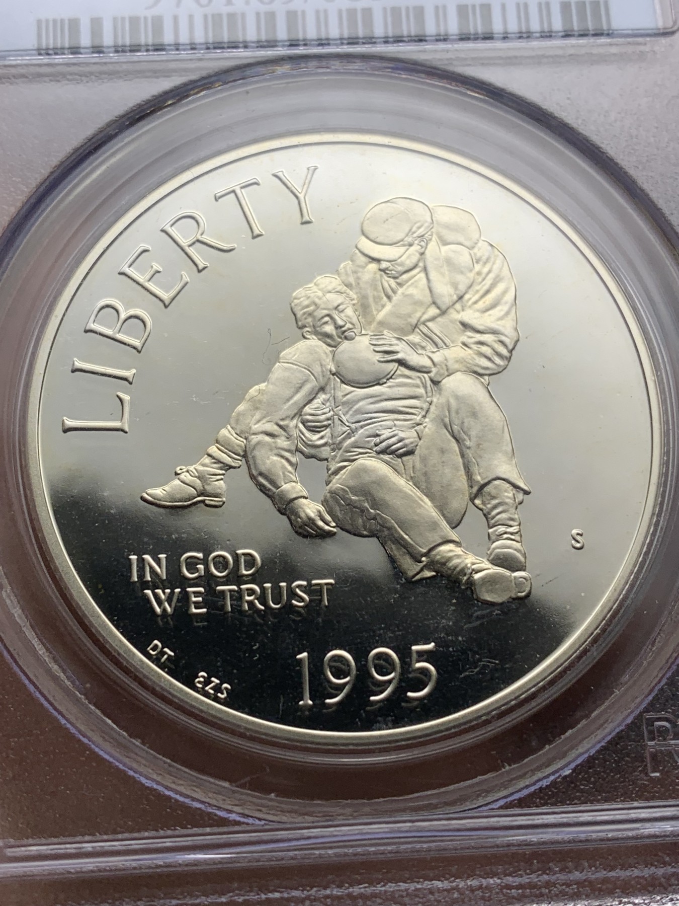 《竞宝斋》第224场-周日，周一，周二 3场 (全场包邮) PCGS-PR69DCAM 美国1995年南北战争（内战）纪念精制银币