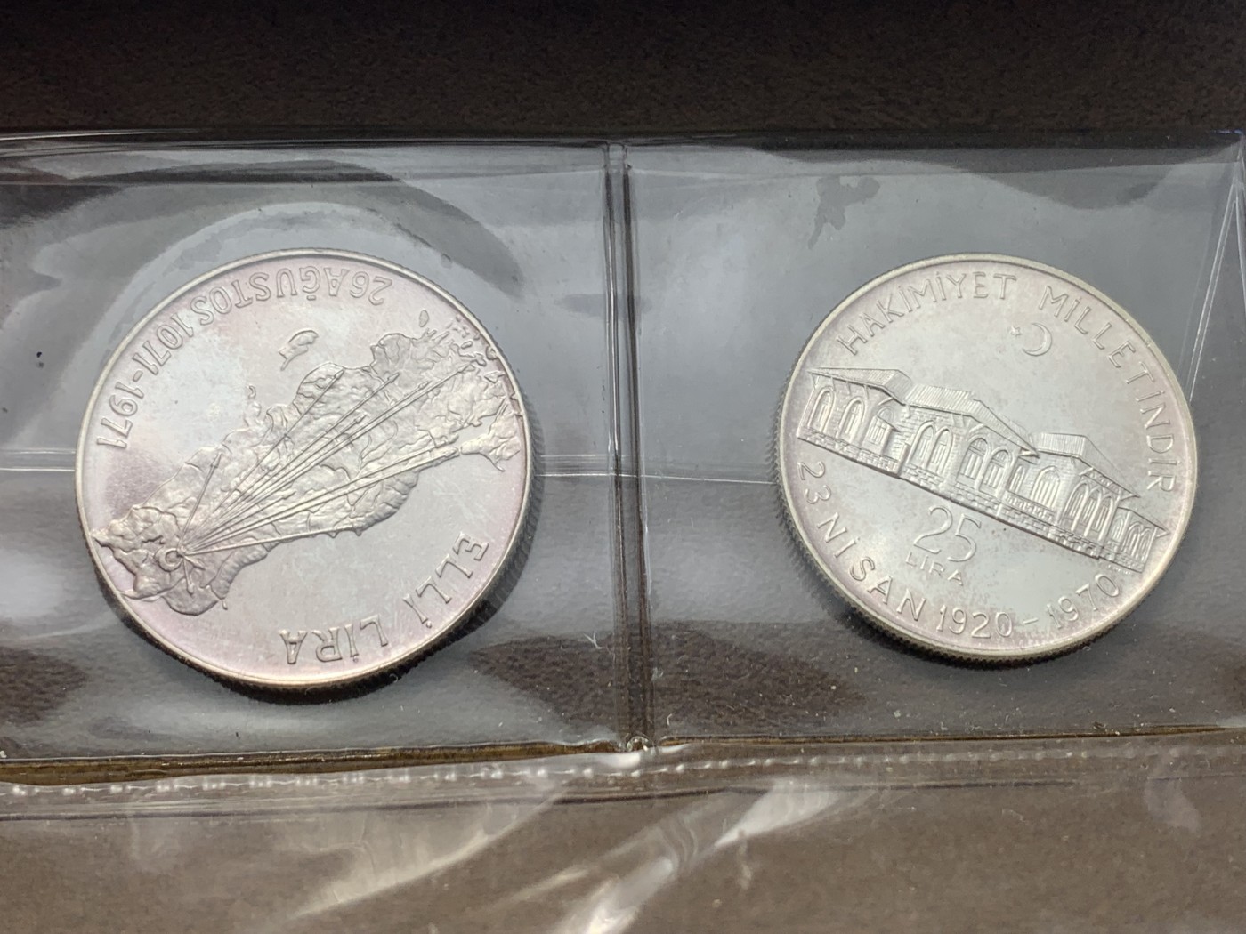 《竞宝斋》第225场-周日，周一，周二 3场 (全场包邮) 土耳其4枚原装银币大钱包