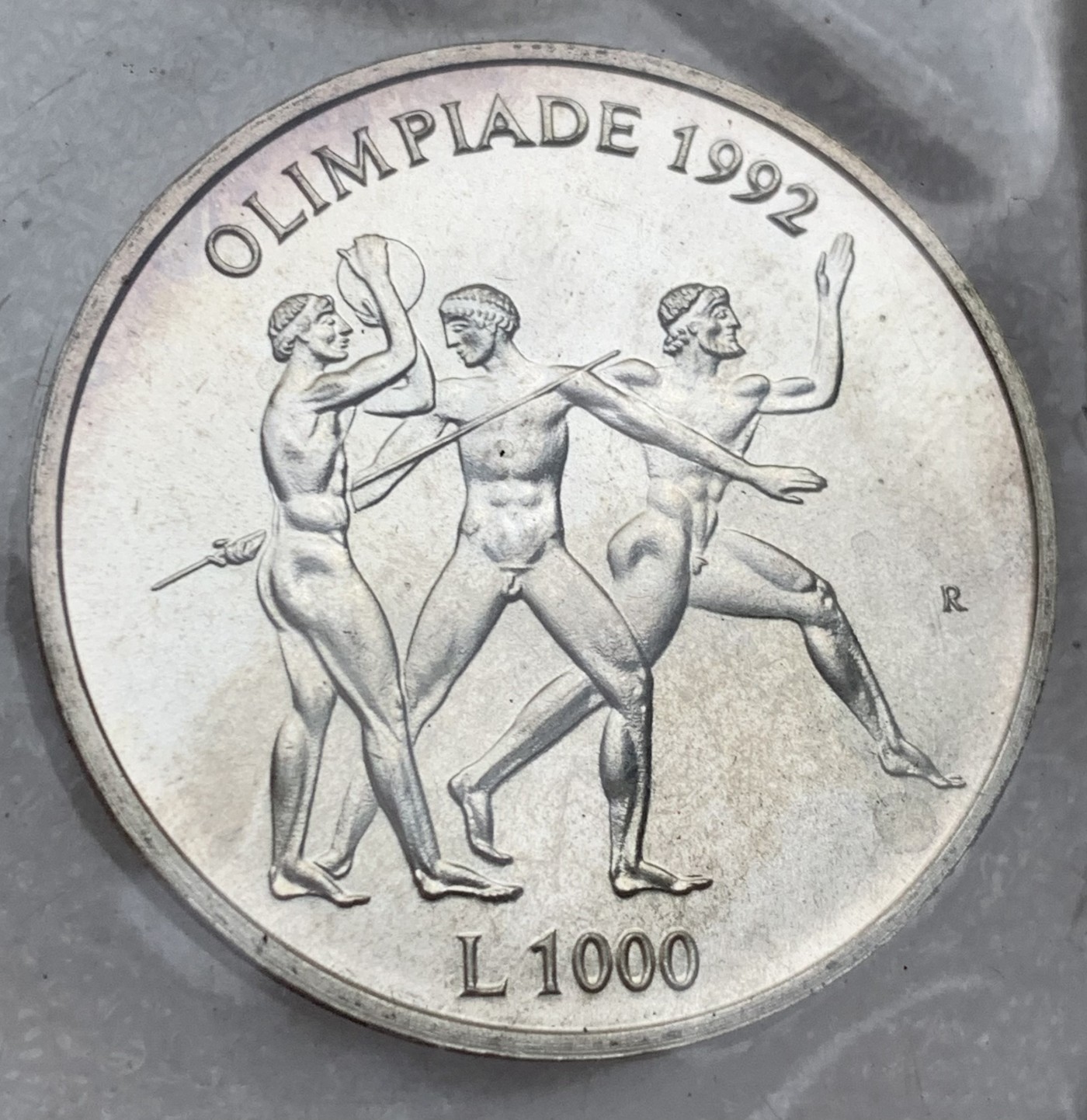 瓶子🏺第122期拍卖会  圣马力诺 1992年500-1000里拉银币2枚套原封