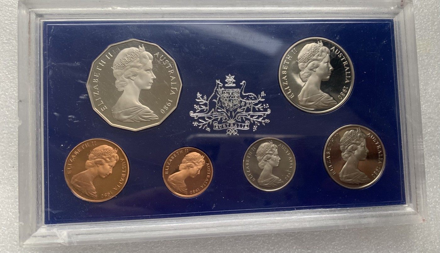 瓶子🏺第122期拍卖会  澳大利亚1980年6枚精制套  原封