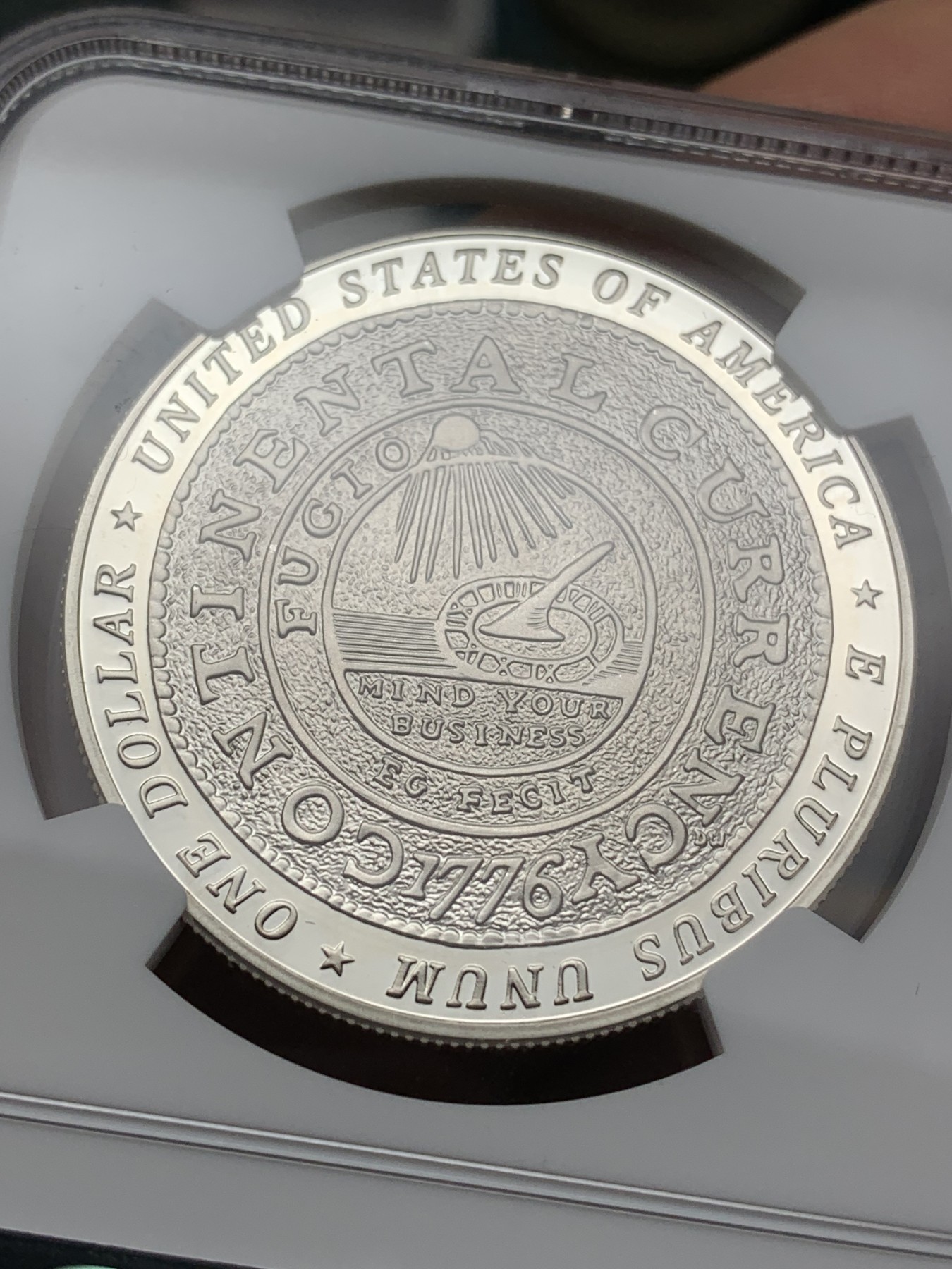 《竞宝斋》第225场-周日，周一，周二 3场 (全场包邮) NGC PF69UC 美国2006年富兰克林1美元大银币