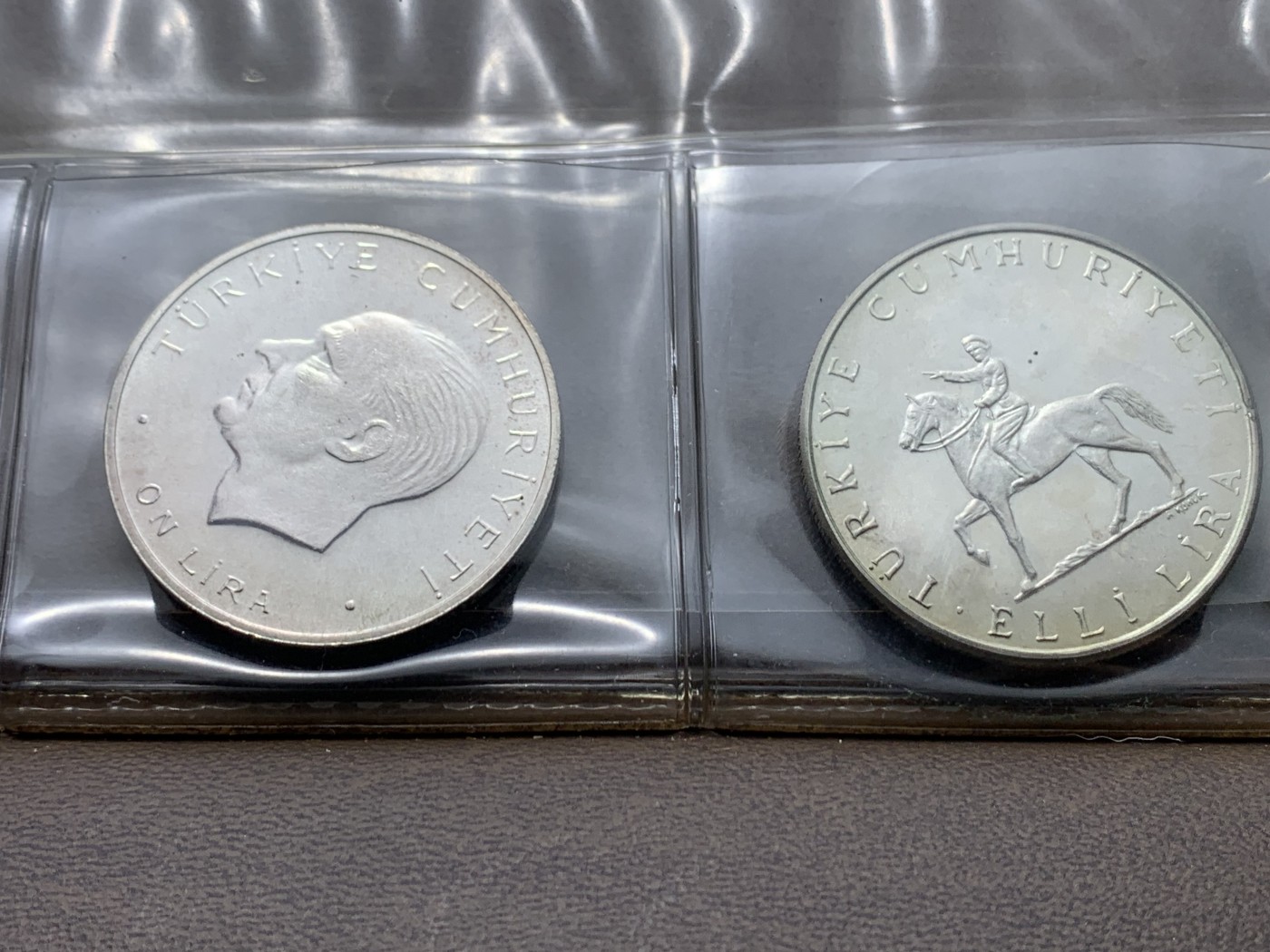 《竞宝斋》第225场-周日，周一，周二 3场 (全场包邮) 土耳其4枚原装银币大钱包