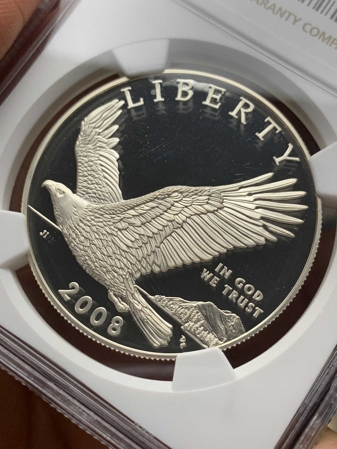 《竞宝斋》第225场-周日，周一，周二 3场 (全场包邮) NGC PF69UC 美国2008年白头鵰1美元大银币