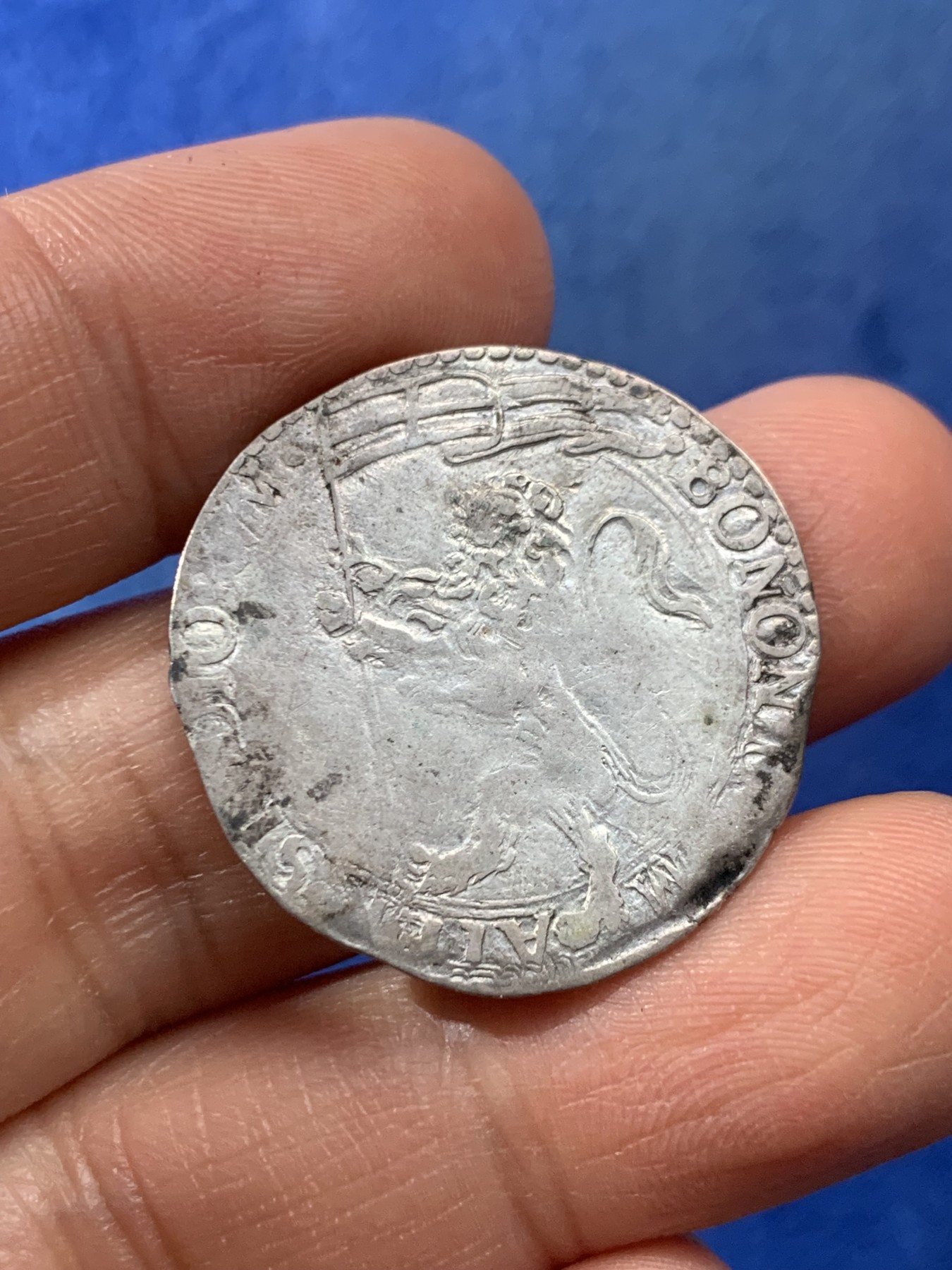 《竞宝斋》第225场-周日，周一，周二 3场 (全场包邮) 博洛尼亚1566-72年教皇庇护五世1BIANCO打制银币 稀少早期教皇银币 29毫米 4.8克