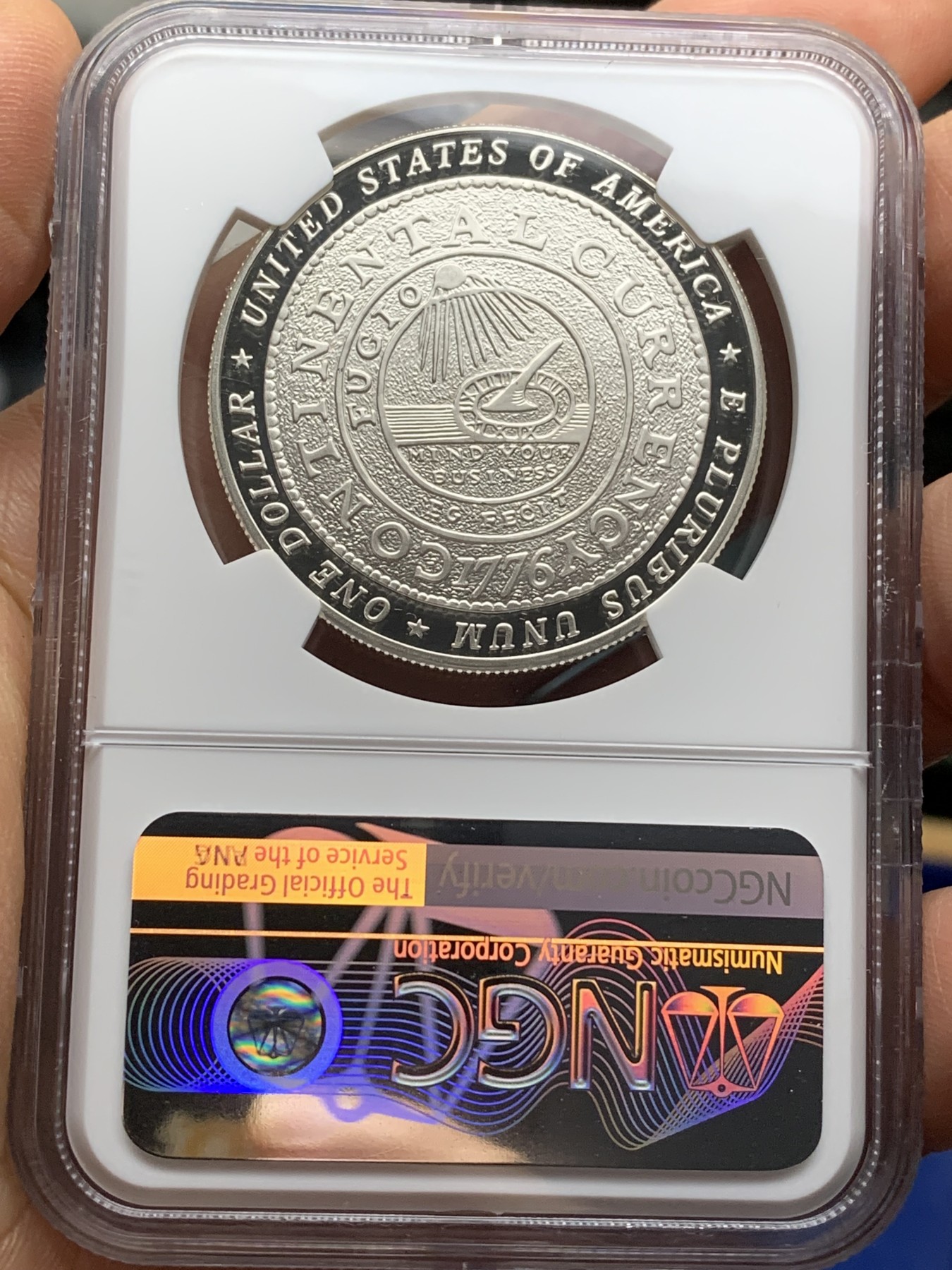 《竞宝斋》第225场-周日，周一，周二 3场 (全场包邮) NGC PF69UC 美国2006年富兰克林1美元大银币