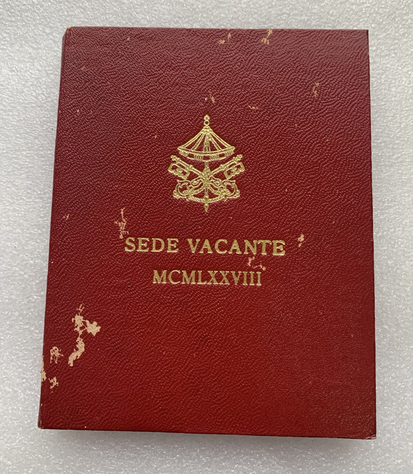 瓶子🏺第122期拍卖会  原盒原封 梵蒂冈1978年教皇缺位500里拉银币