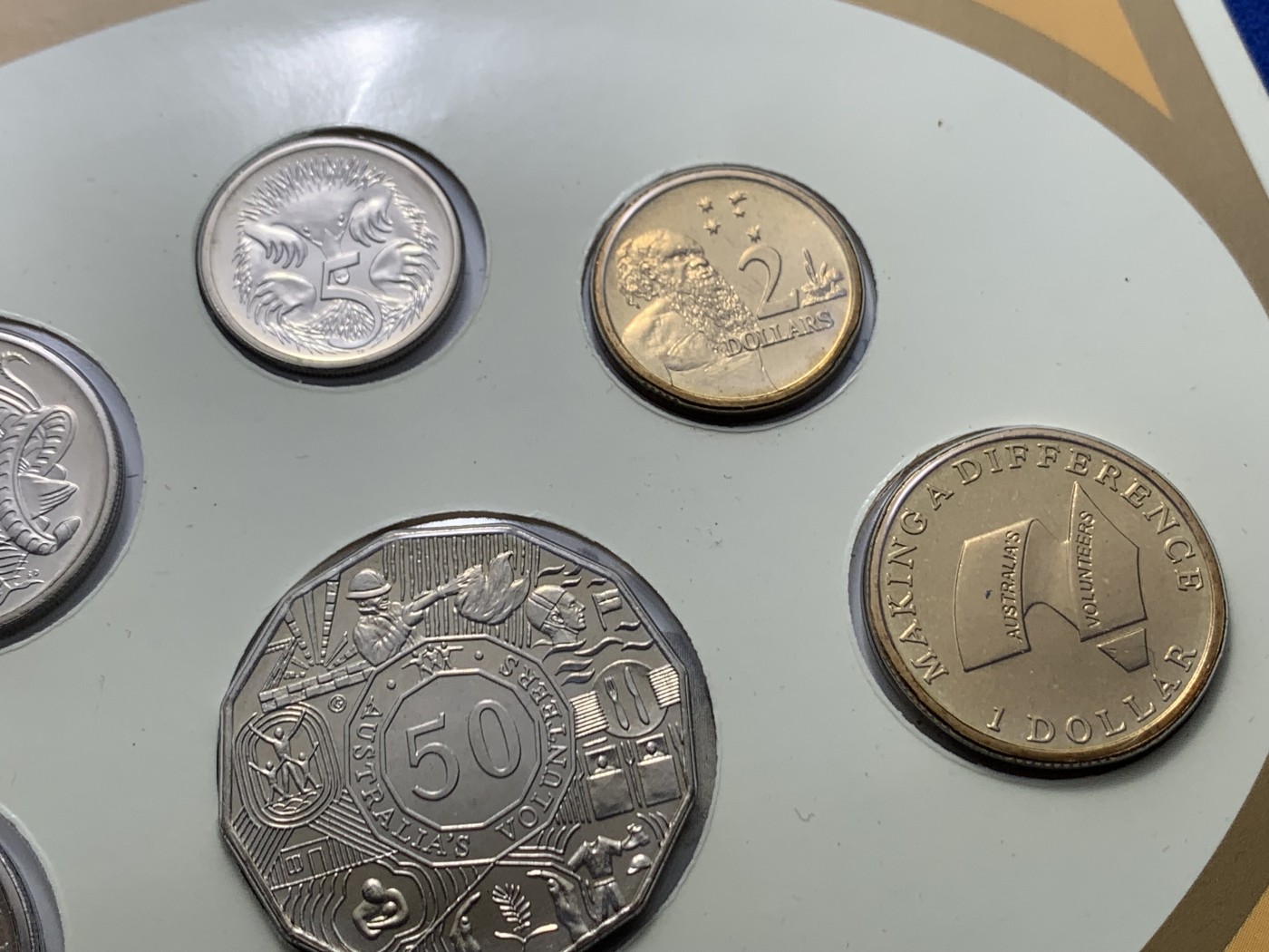 《竞宝斋》第225场-周日，周一，周二 3场 (全场包邮) 澳大利亚2003年Baby Coin Set 少见套币品种 含铜章和一澳元纪念币