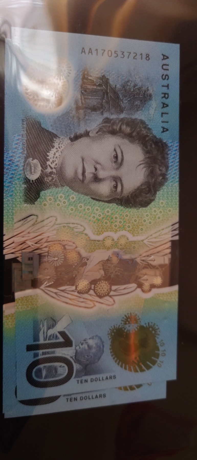 【世界钱币】精选微拍第89期暨2023年第三十六期 最新币展品种(群里卖剩挑剩的)专场 2017年澳大利亚10元 首发AA冠 全新绝品无4尾号7218