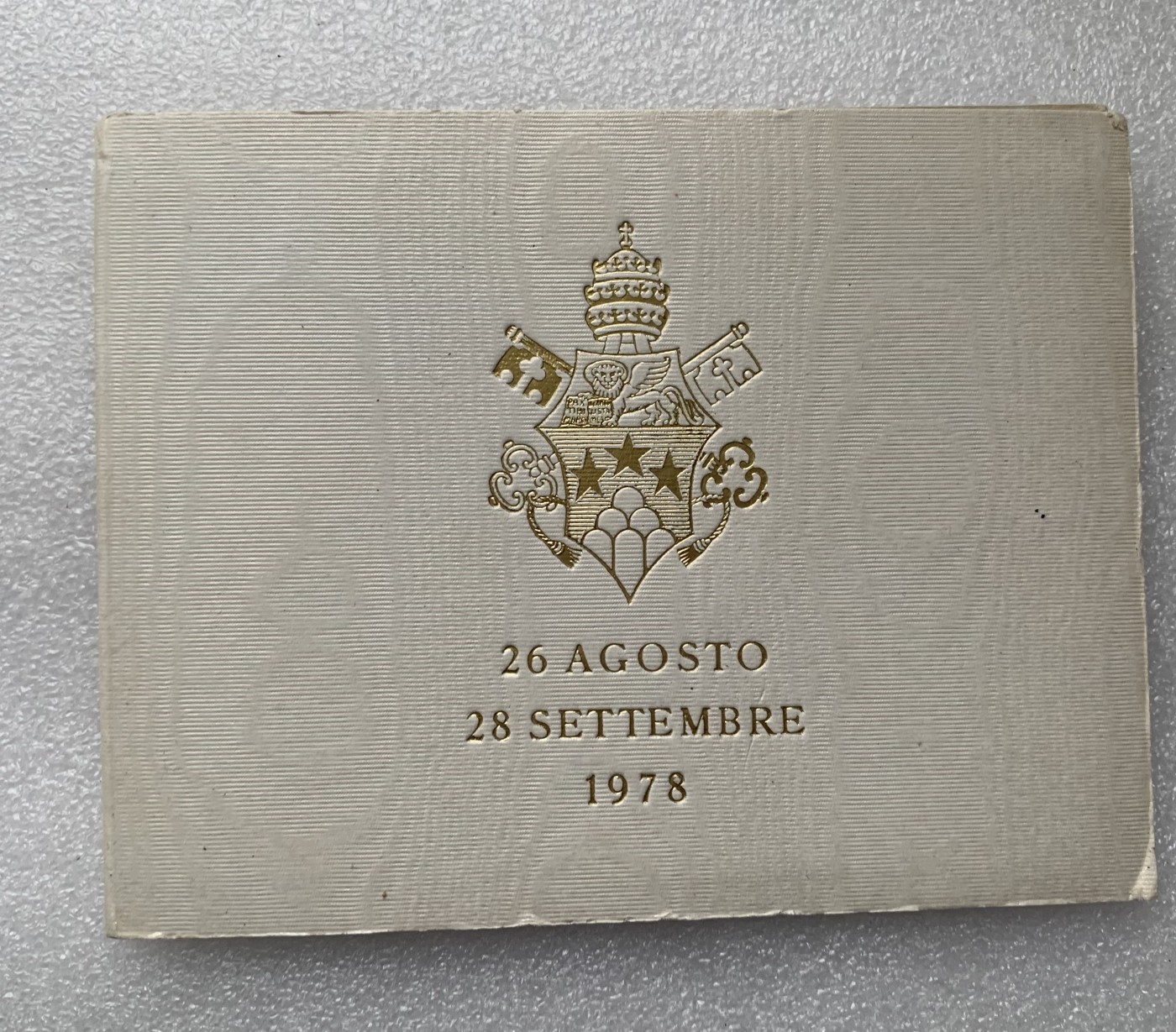 瓶子🏺第122期拍卖会  官方原册 梵蒂冈1978年1000里拉银币