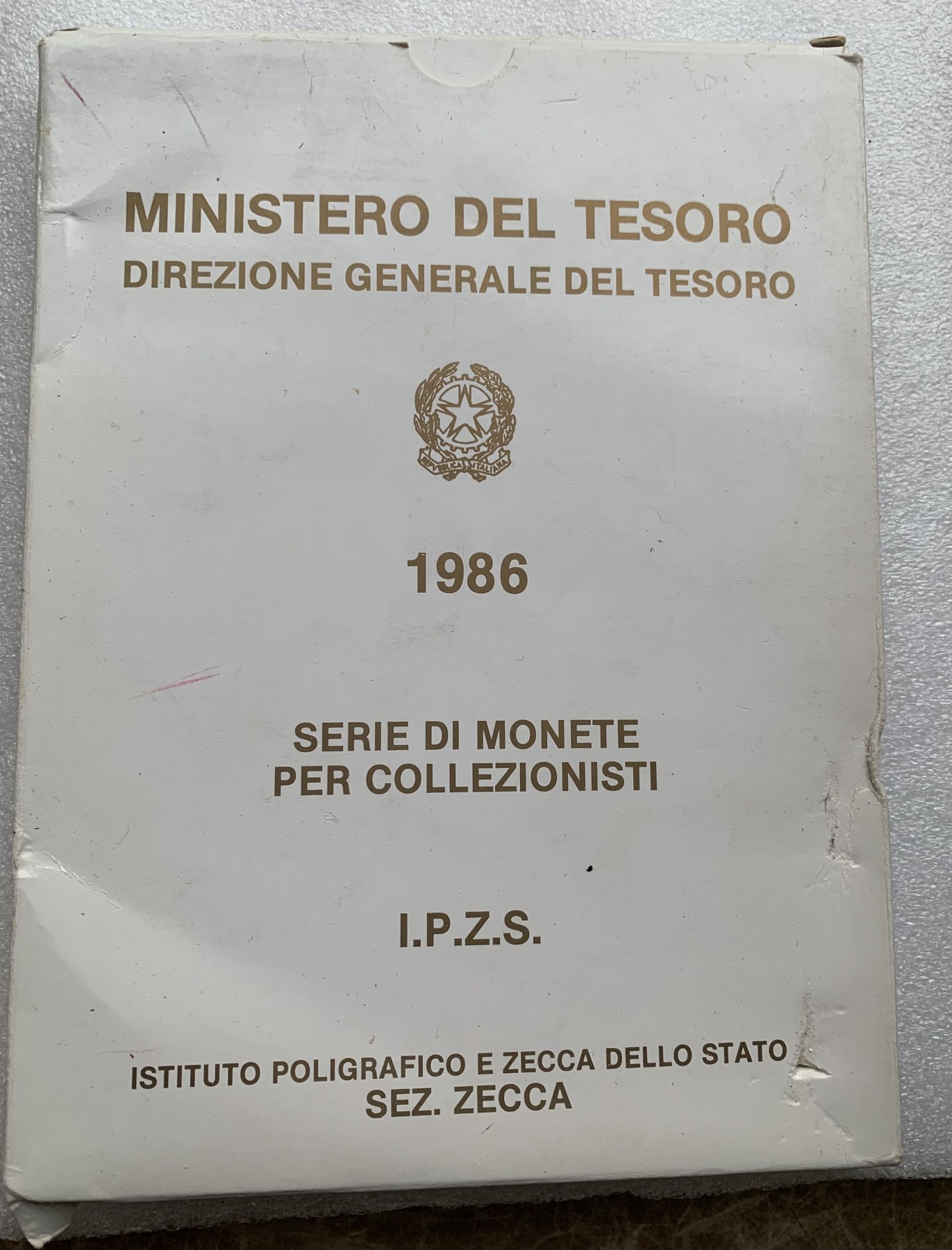 瓶子🏺第122期拍卖会  意大利1986年精制币11枚套币  原盒含2枚银币