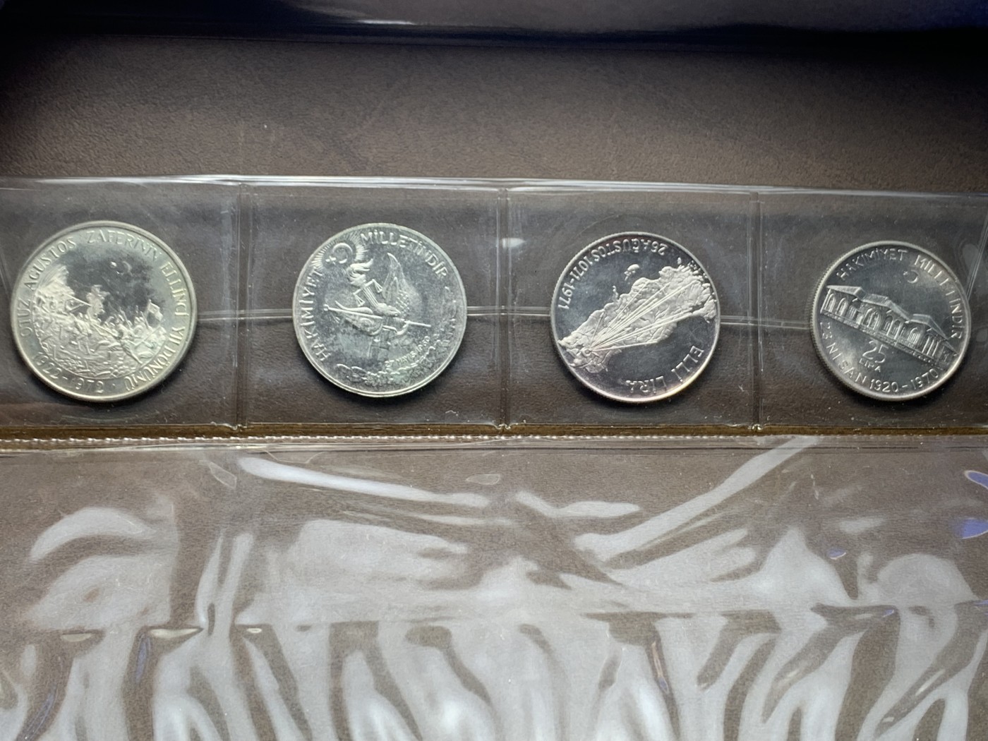 《竞宝斋》第225场-周日，周一，周二 3场 (全场包邮) 土耳其4枚原装银币大钱包