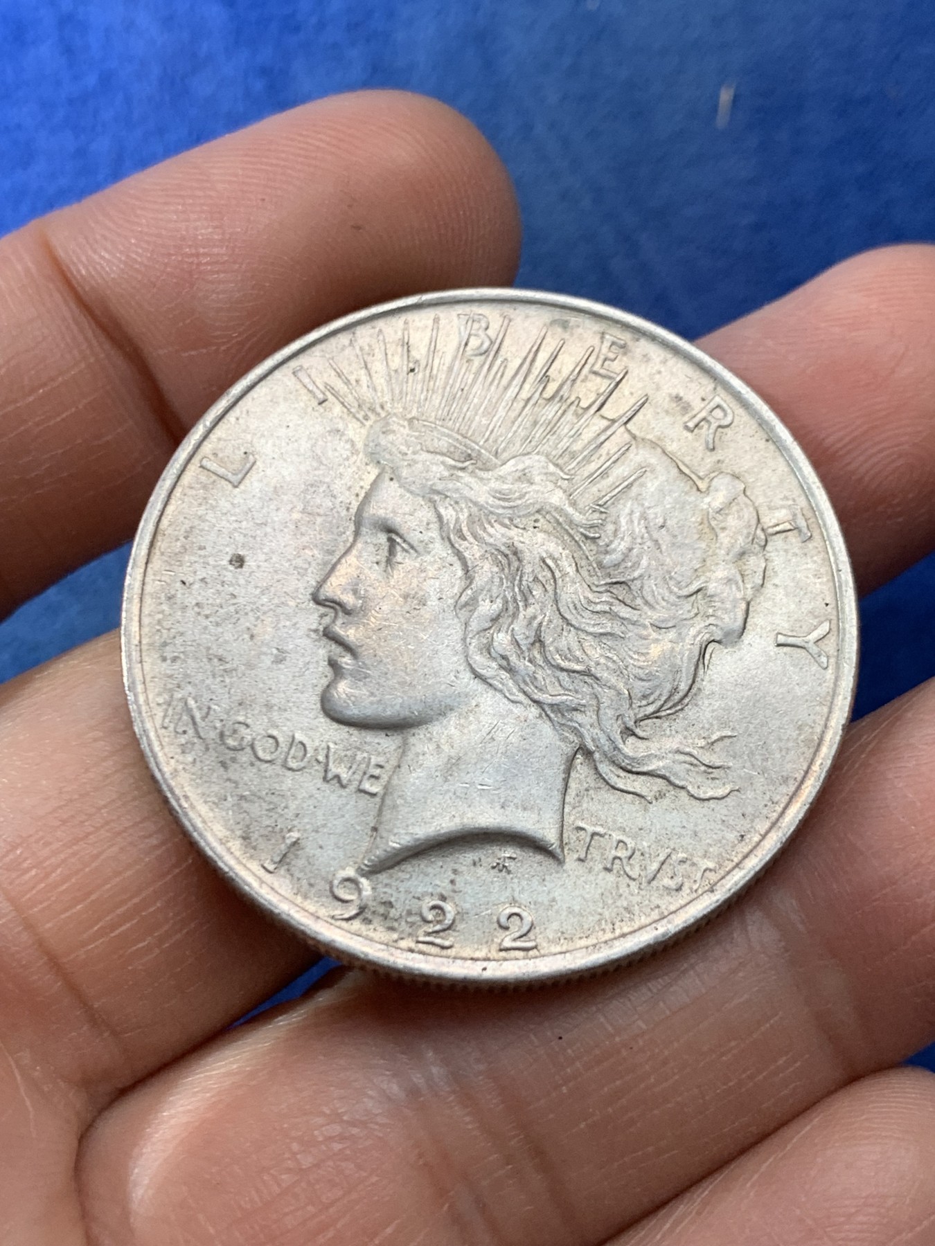 《竞宝斋》第225场-周日，周一，周二 3场 (全场包邮) 美国1922年和平鸽1美元银币