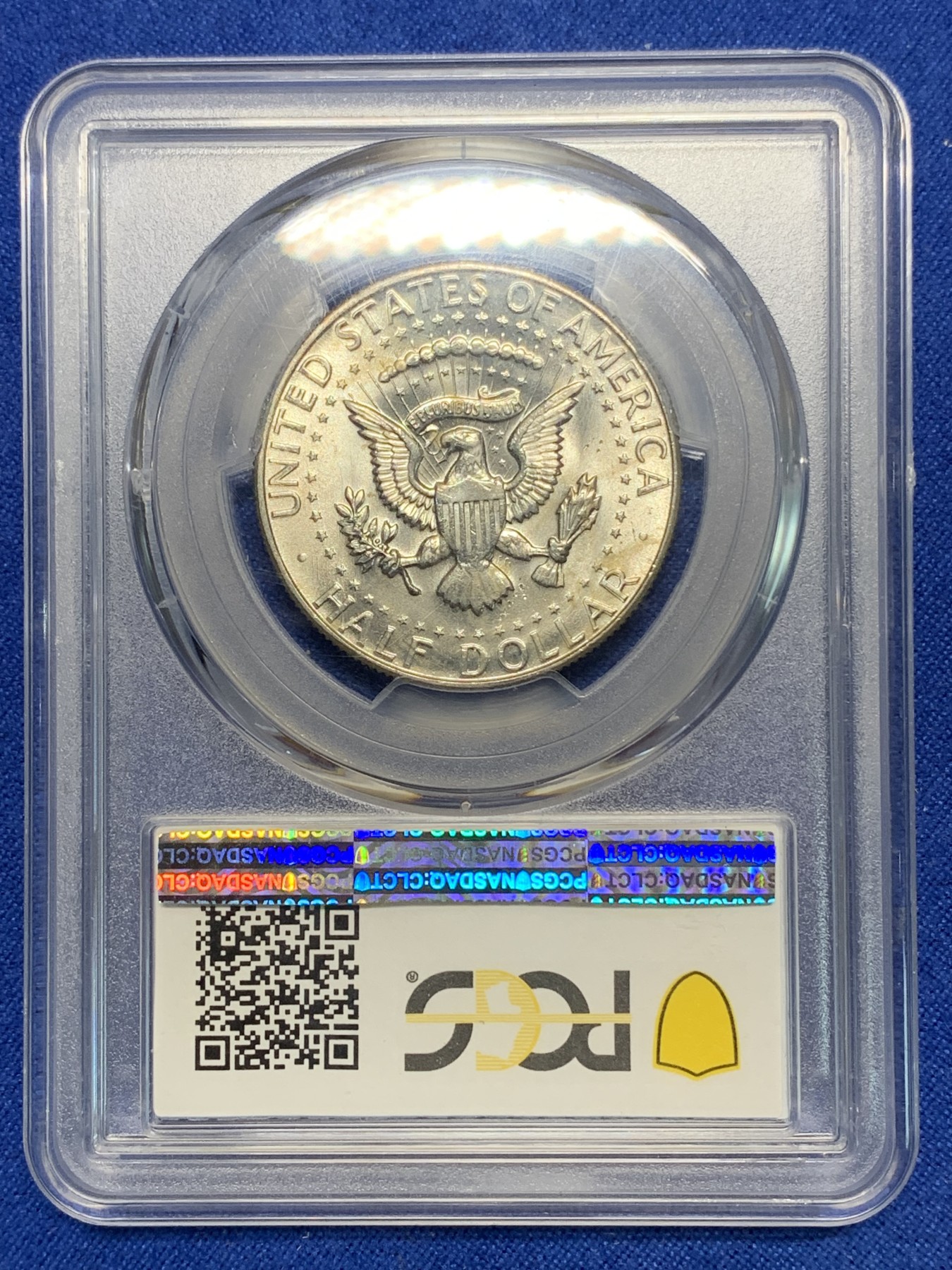 《竞宝斋》第225场-周日，周一，周二 3场 (全场包邮) PCGS MS64 美国1966年肯尼迪半美元银币