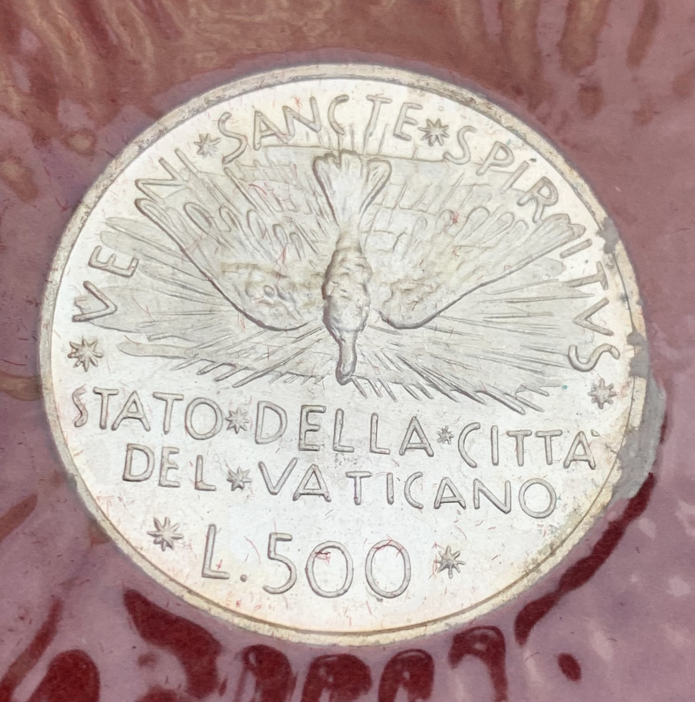 瓶子🏺第122期拍卖会  原盒原封 梵蒂冈1978年教皇缺位500里拉银币