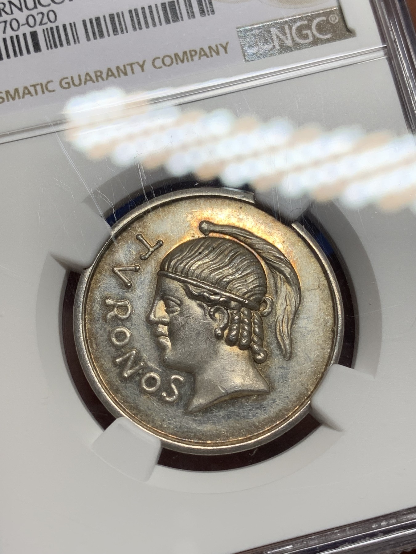 《竞宝斋》第225场-周日，周一，周二 3场 (全场包邮) NGC MS62 1841年法国图尔奈考古协会银章代用币 稀少品种 黄油光彩 品相状态非常好