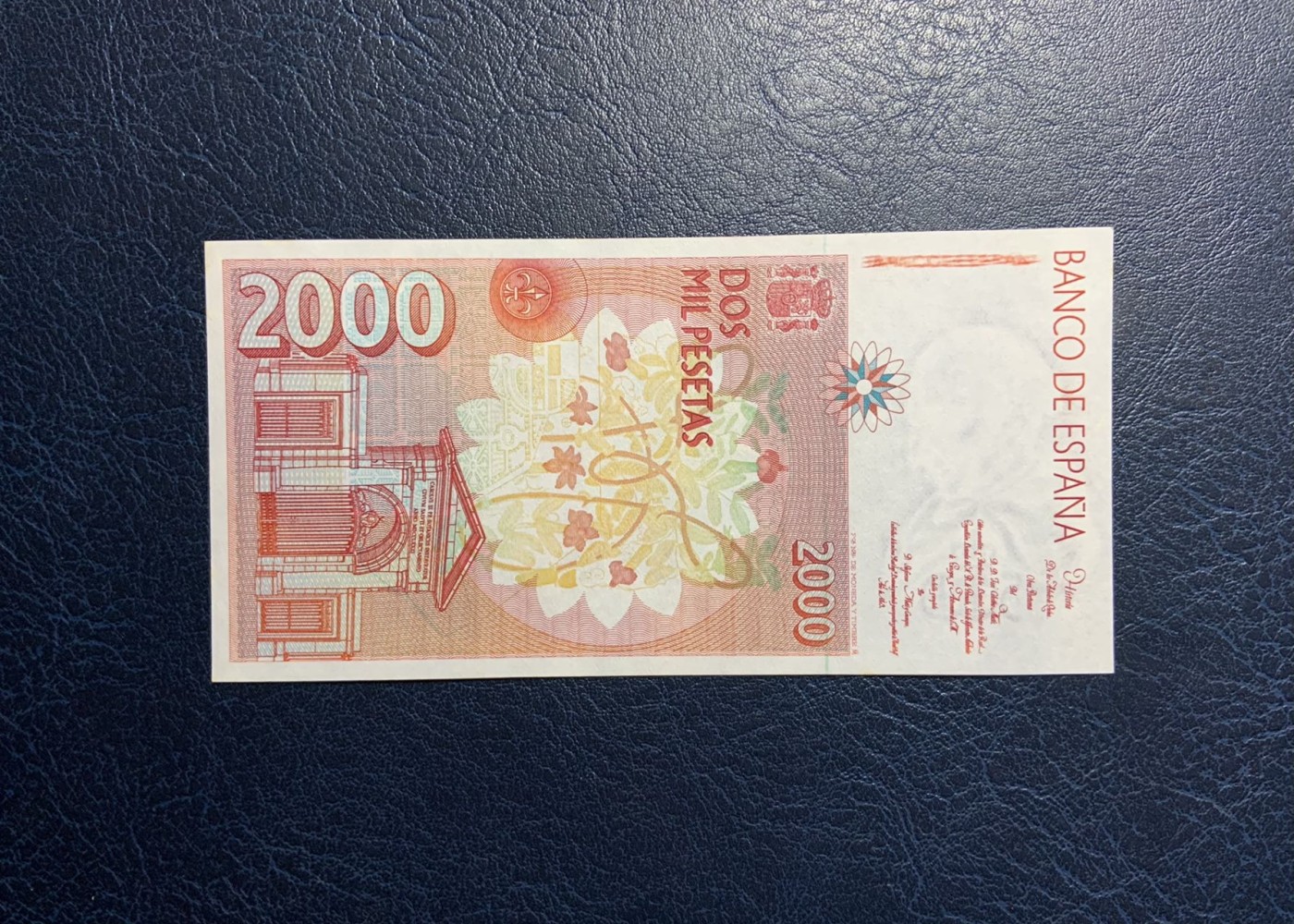 收藏联盟Quantum Auction 第312期拍卖  西班牙1992年2000比塞塔 品相UNC- 植物学家 穆蒂斯