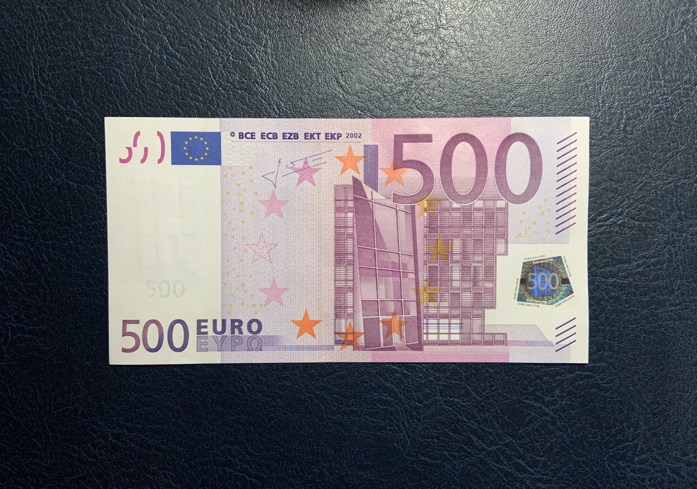收藏联盟Quantum Auction 第312期拍卖  欧盟国家德国2002年500欧元 品相UNC 边角微瑕 已经停止发行并逐渐回收