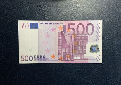 收藏联盟Quantum Auction 第312期拍卖  - 欧盟国家德国2002年500欧元 品相UNC 边角微瑕 已经停止发行并逐渐回收