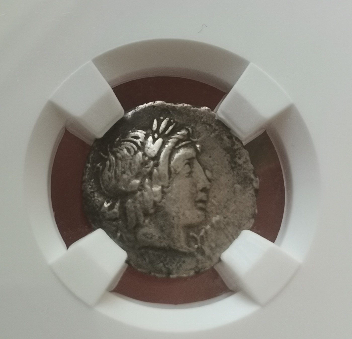 瓶子🏺第122期拍卖会  古希腊利西亚地区 Masikytes城 公元前27-前20年 1/2德拉克马银币 1.7克