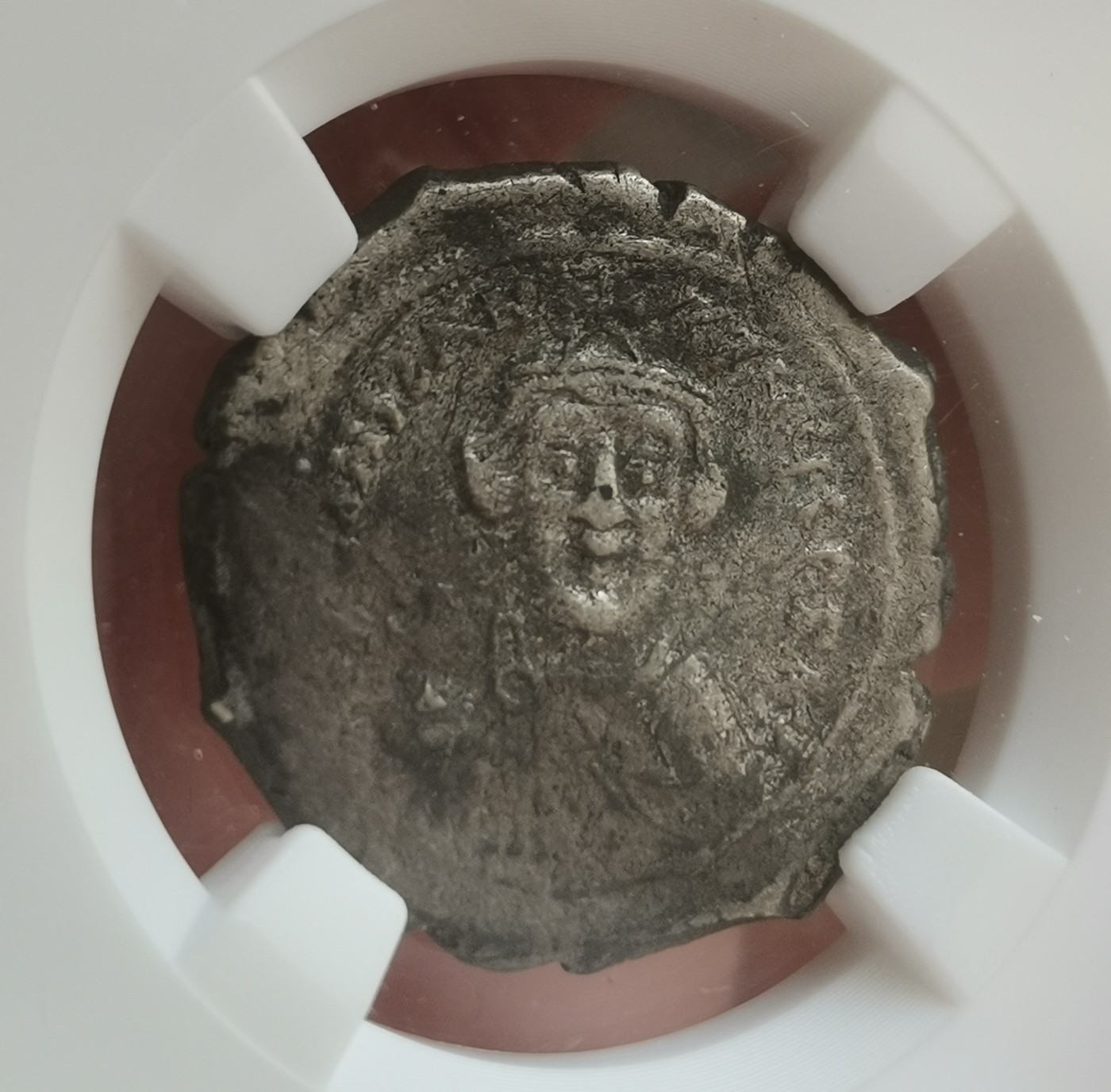 瓶子🏺第122期拍卖会  拜占庭查士丁王朝查士丁尼二世银币 公元692-695年 6.87克