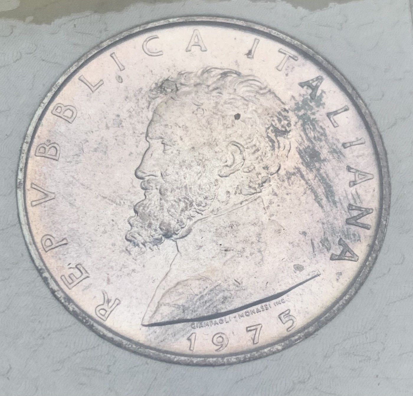 瓶子🏺第122期拍卖会 意大利1975年文艺复兴米开朗基罗磨砂银币原包装