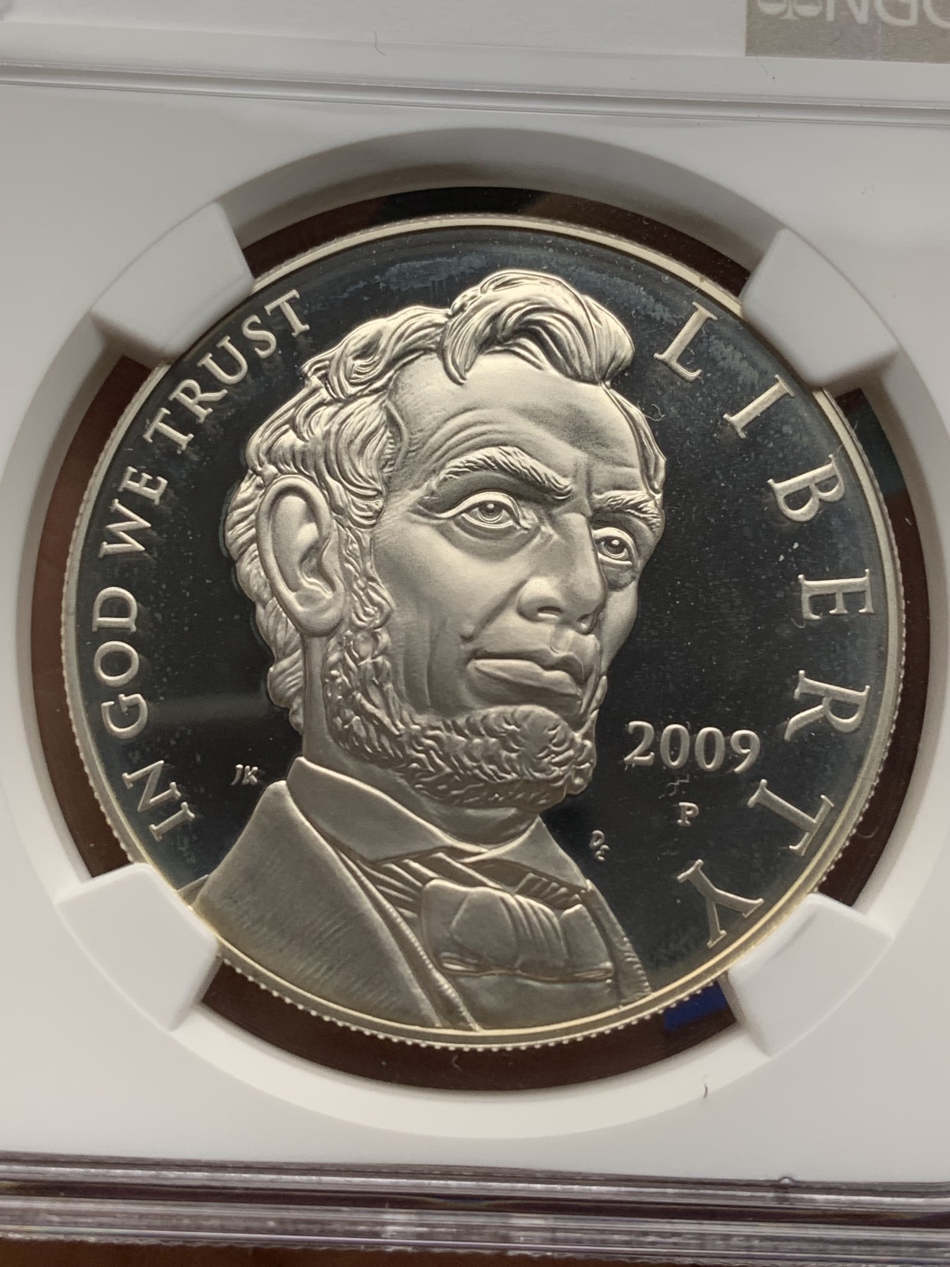 《竞宝斋》第225场-周日，周一，周二 3场 (全场包邮) NGC PF69UC 美国2009年林肯1美元大银币