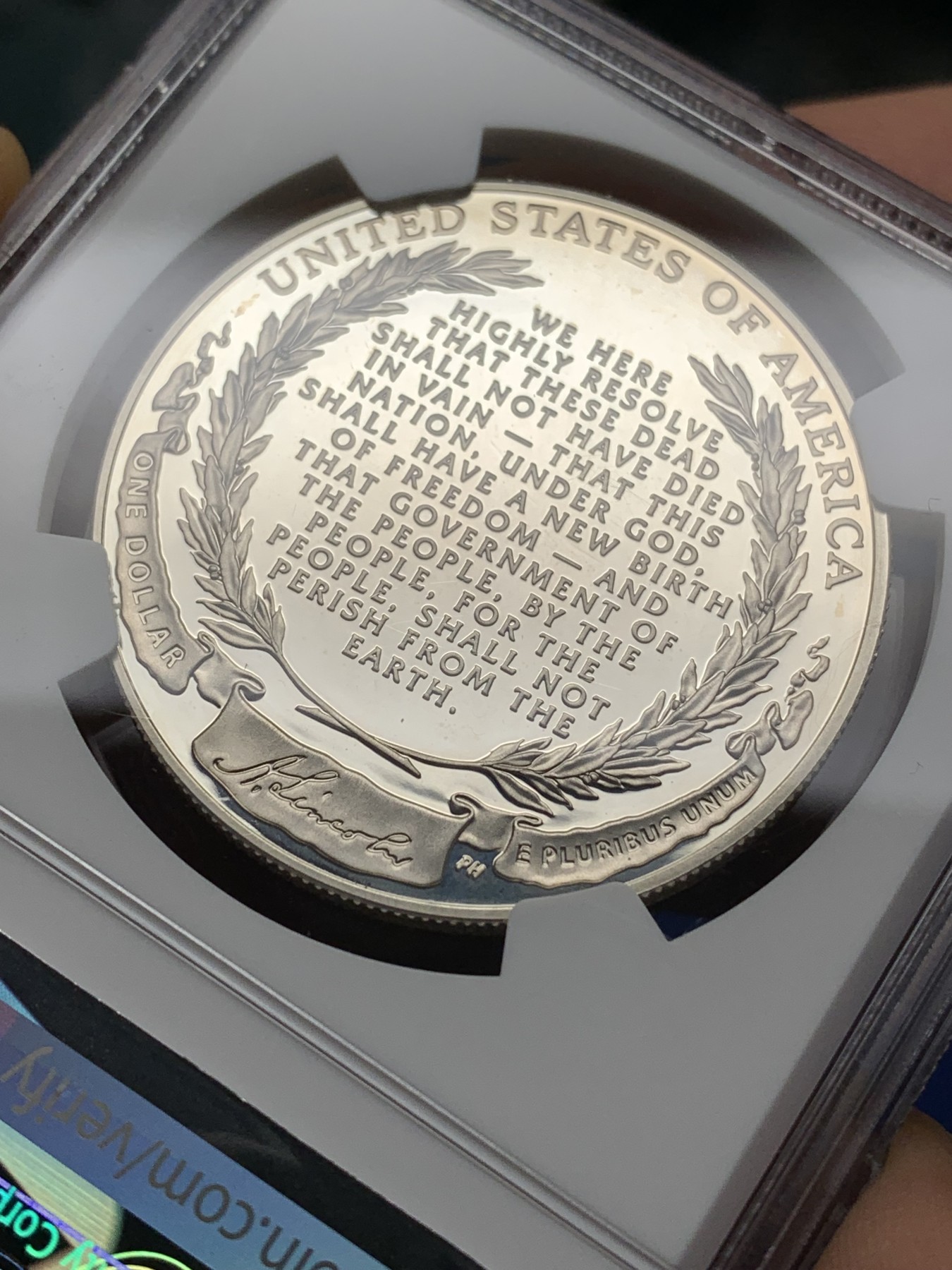 《竞宝斋》第225场-周日，周一，周二 3场 (全场包邮) NGC PF69UC 美国2009年林肯1美元大银币