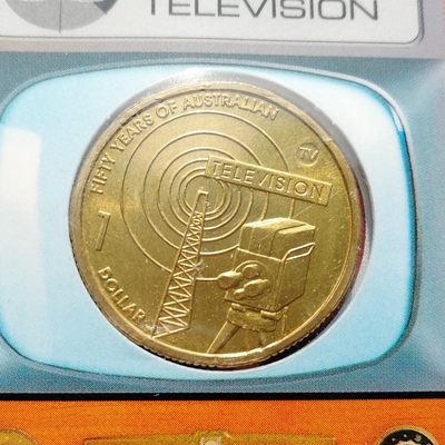 澳大利亚电视五十周年纪念币 - 澳大利亚电视五十周年纪念币