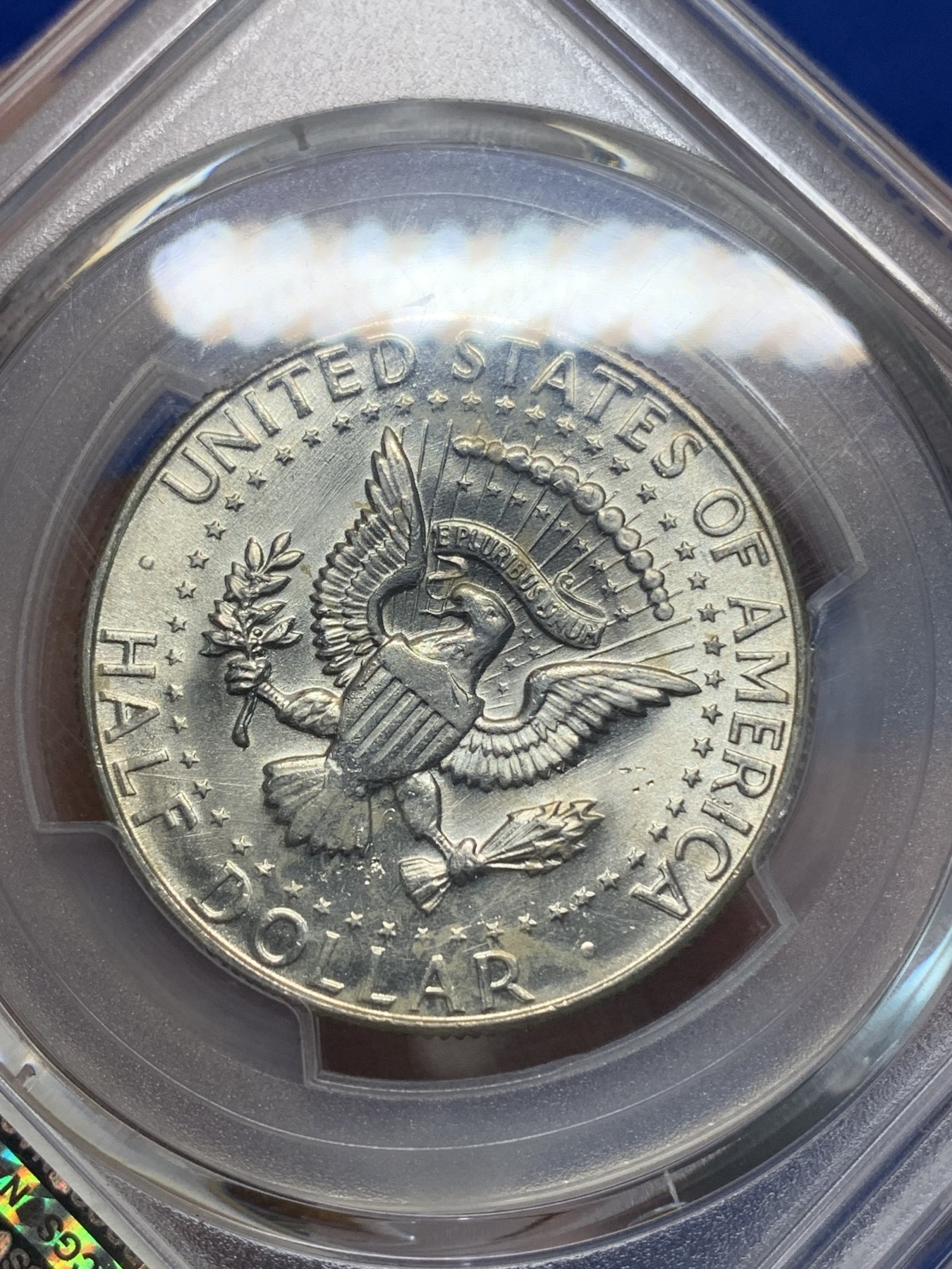 《竞宝斋》第225场-周日，周一，周二 3场 (全场包邮) PCGS MS64 美国1966年肯尼迪半美元银币