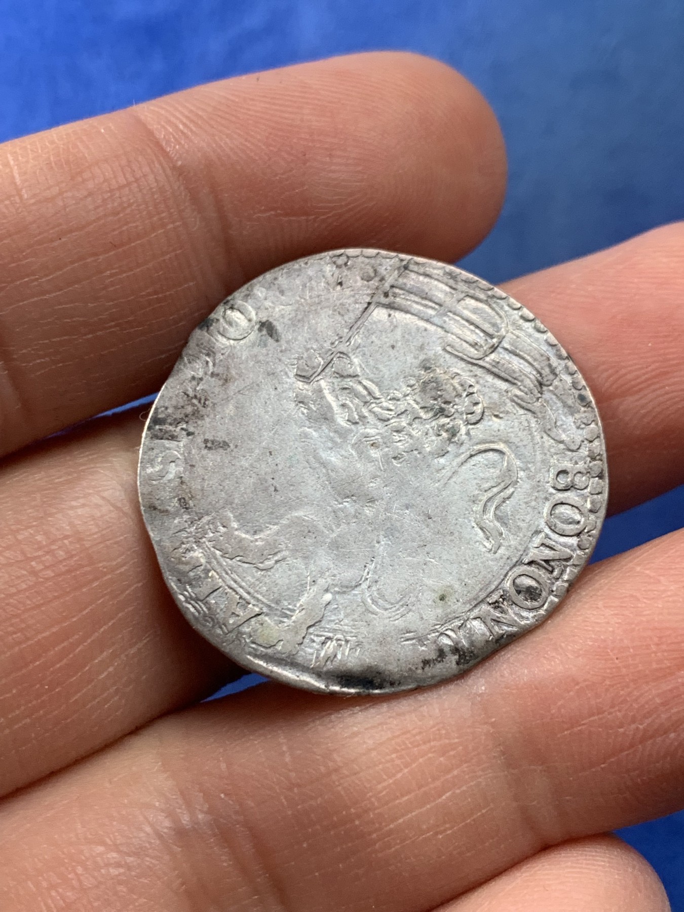 《竞宝斋》第225场-周日，周一，周二 3场 (全场包邮) 博洛尼亚1566-72年教皇庇护五世1BIANCO打制银币 稀少早期教皇银币 29毫米 4.8克