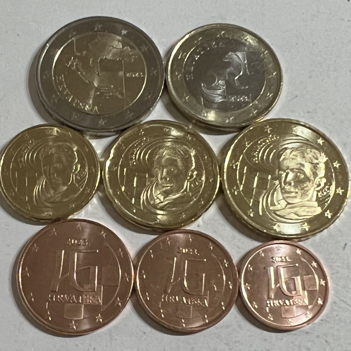 S&S Numismatic世界钱币-拍卖 第117期  克罗地亚2023年 发行首年 8枚欧元套币