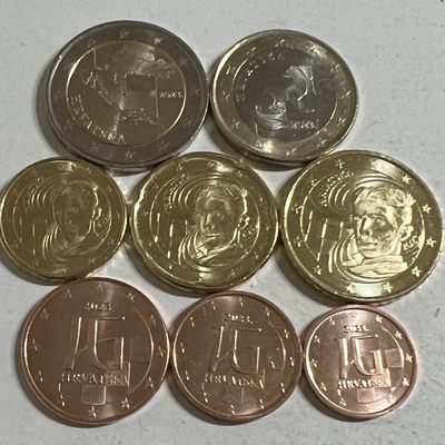 S&S Numismatic世界钱币-拍卖 第117期  - 克罗地亚2023年 发行首年 8枚欧元套币