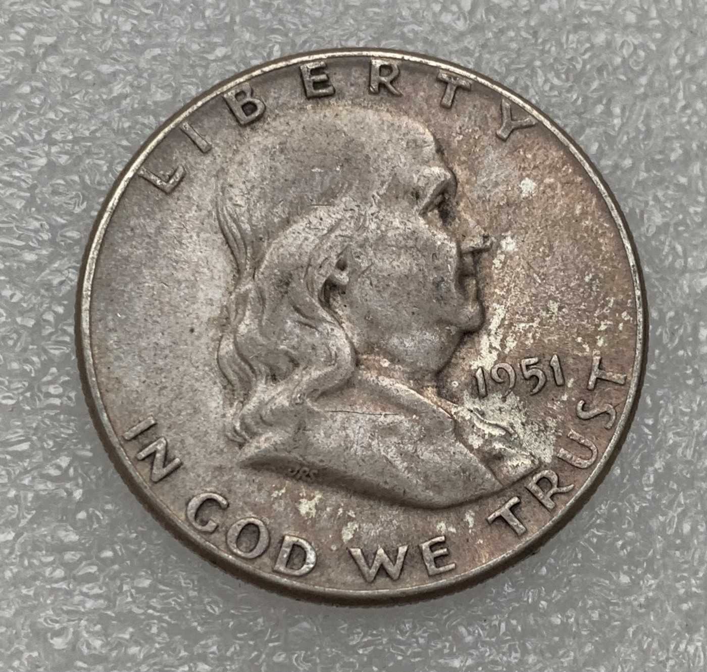 瓶子🏺第122期拍卖会  美国 富兰克林 自由钟1951年50美分银币