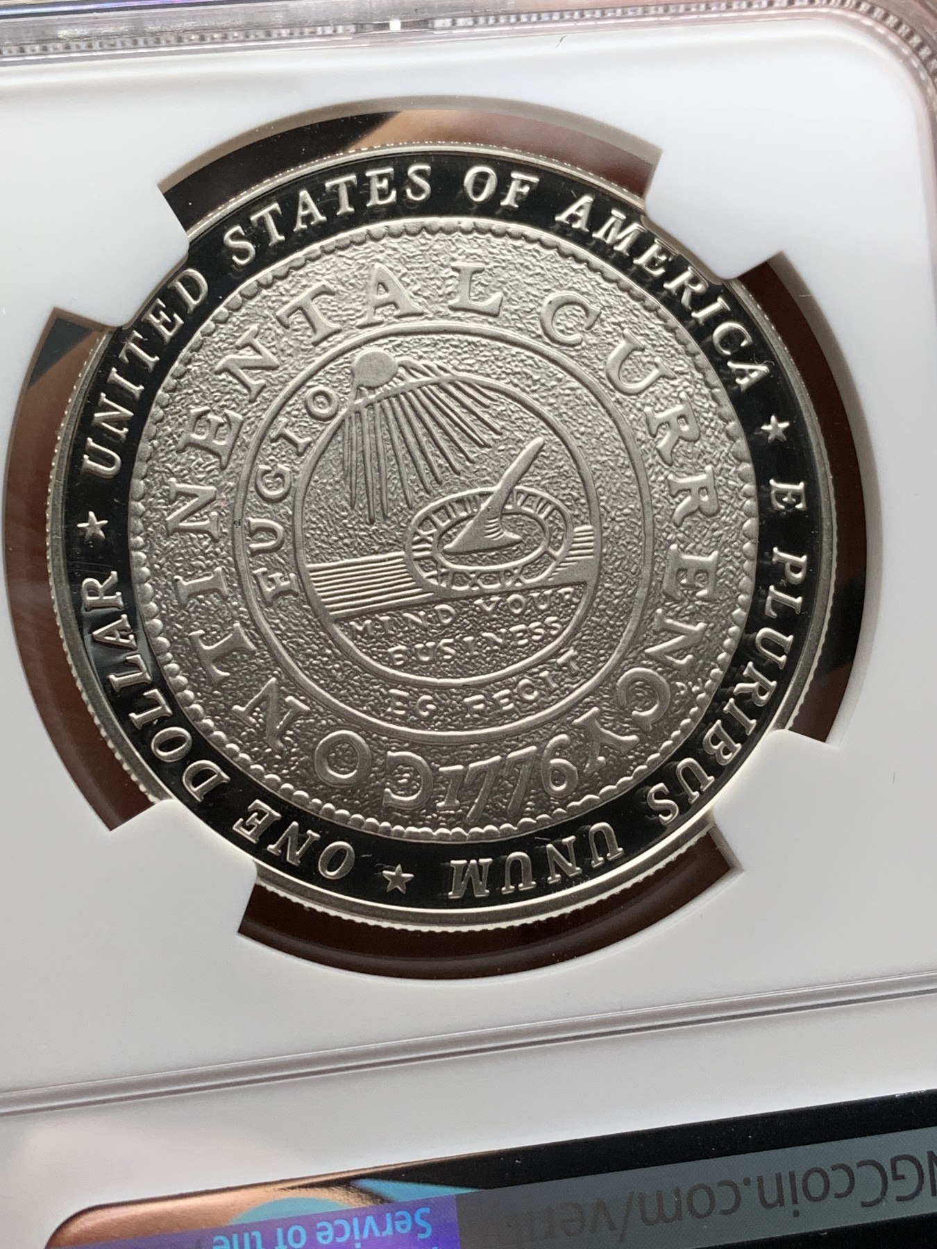 《竞宝斋》第225场-周日，周一，周二 3场 (全场包邮) NGC PF69UC 美国2006年富兰克林1美元大银币