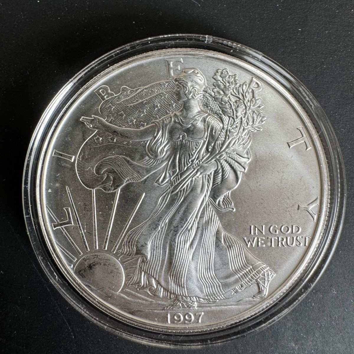 美国1997鹰洋行走女神自由女神银币1盎司aseb19971 - SilverSqueeze 