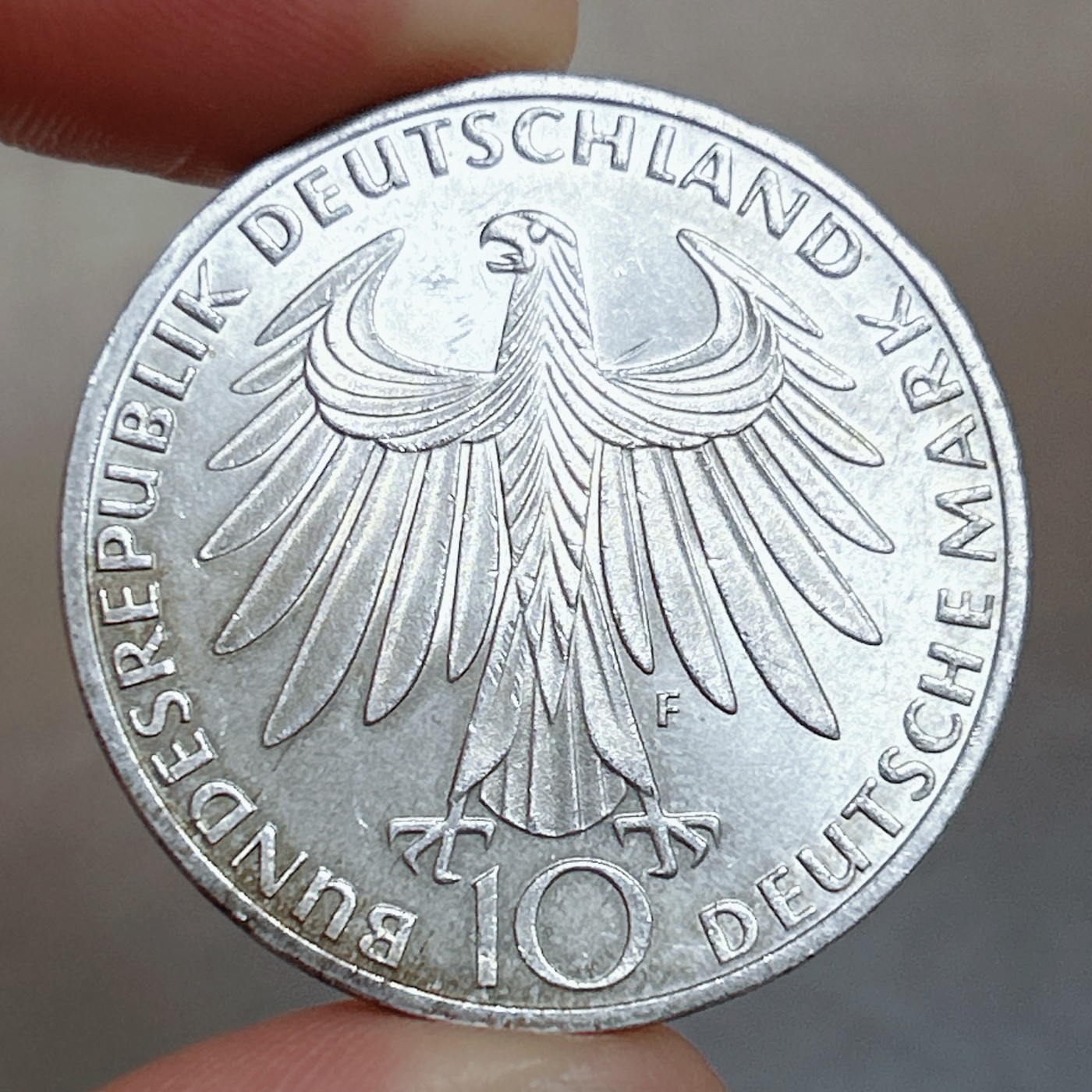 全场一元起拍 世界钱币散币、银币专场 第48期 慕尼黑奥运会 德国1972年10马克银币 33mm 原光美品15.4g